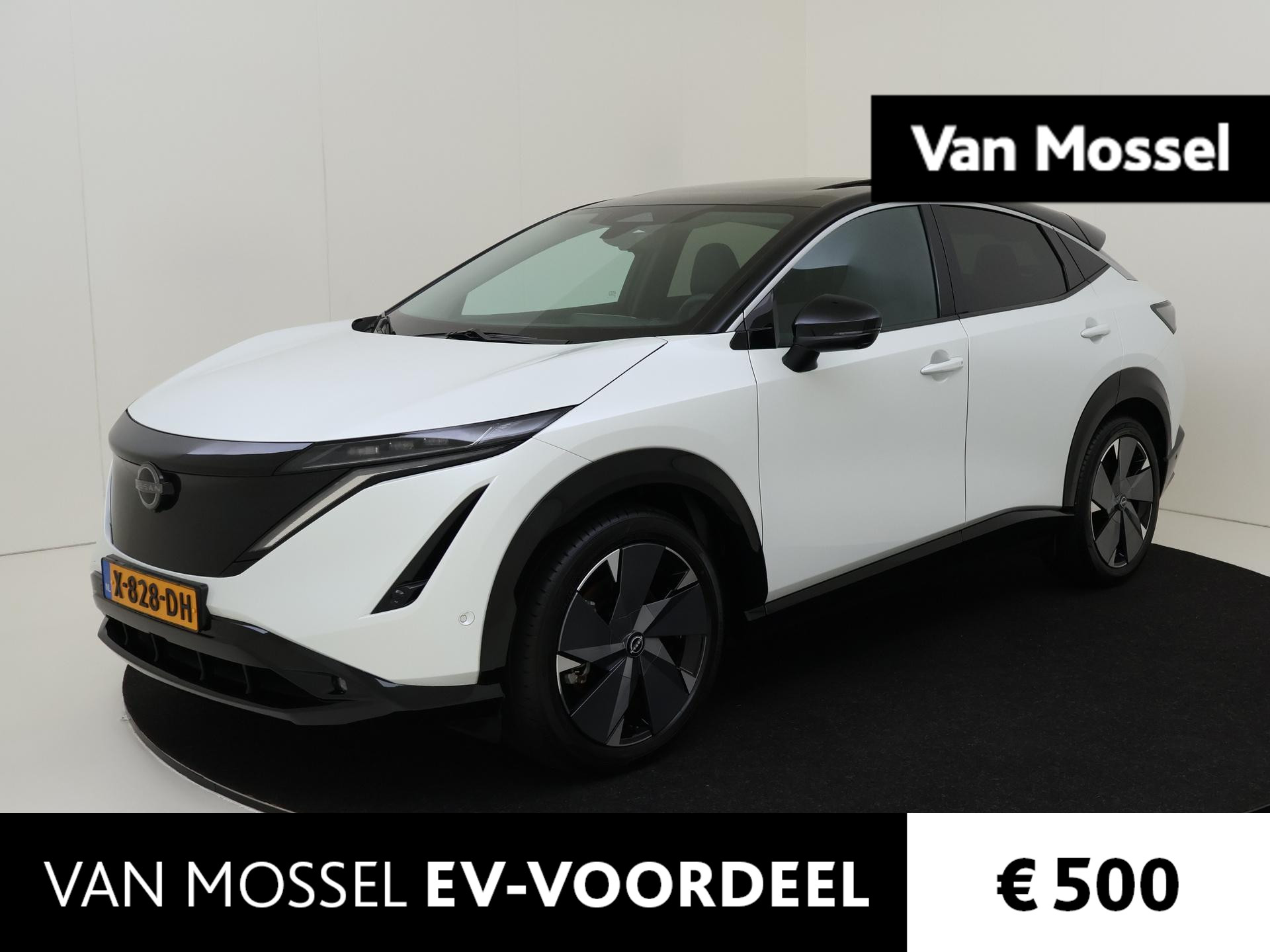 Nissan ARIYA Evolve 87kWH 242PK | Schuif/kanteldak | Leder | BOSE | Draadloze Apple Carplay & Android Auto | Elektrisch Verstelbare Stoelen | Stoel/Stuurwiel Verwarming | 20'' Inch Velgen