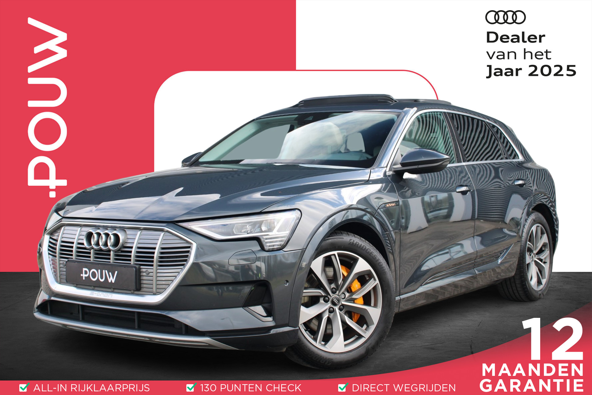 Audi e-tron 55 408pkquattro advanced 95 kWh | Panoramadak | Luchtvering | Cruise Control | AppleCarplay/Android Auto(FoD)