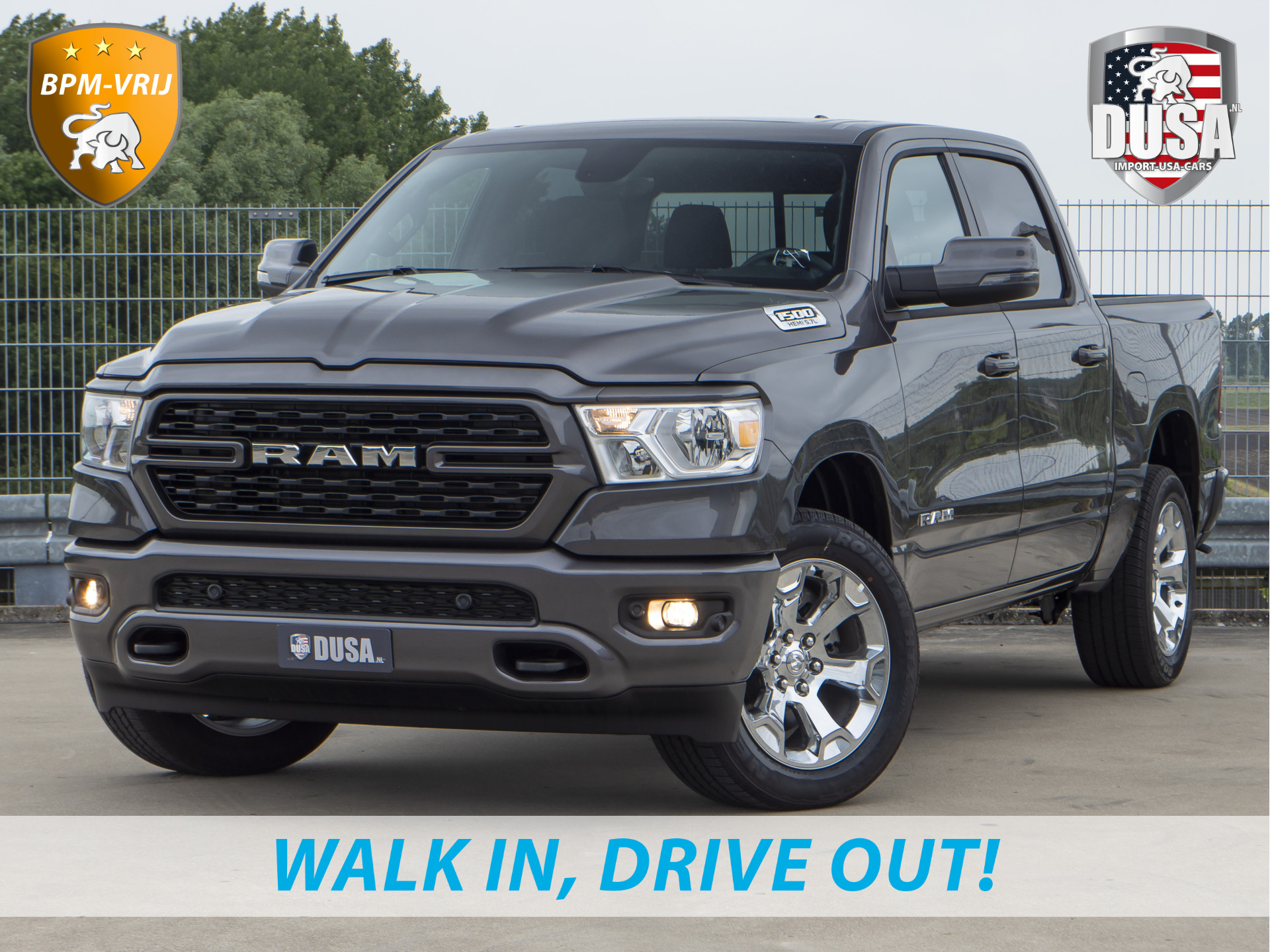 Dodge Ram 1500 | Bighorn Sport | 5.7 V8 HEMI | 4x4 | BPM-VRIJ Nieuw binnen! | Sport | HEMI V8 | INCL BPM-VOORDEEL Getoonde accessoires zijn verkrijgbaar tegen meerprijs