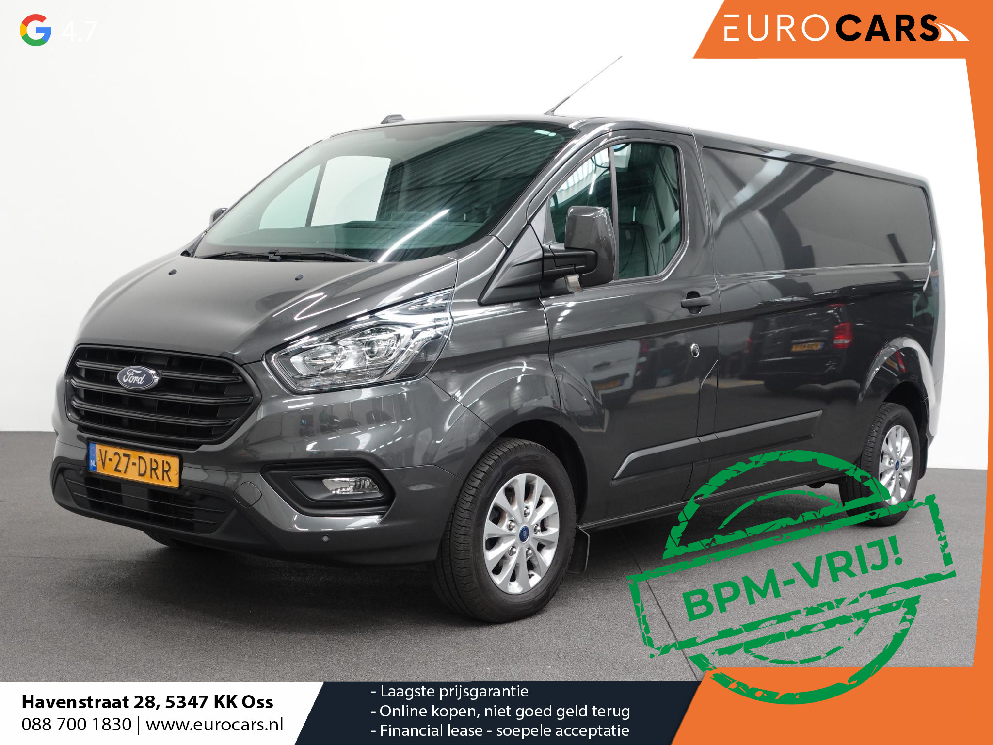 Ford Transit Custom 300 2.0 TDCI 130pk L2H1 Trend Automaat Airco Navigatie Cruisecontrol Camera Parkeersensoren Trekhaak Betimmering