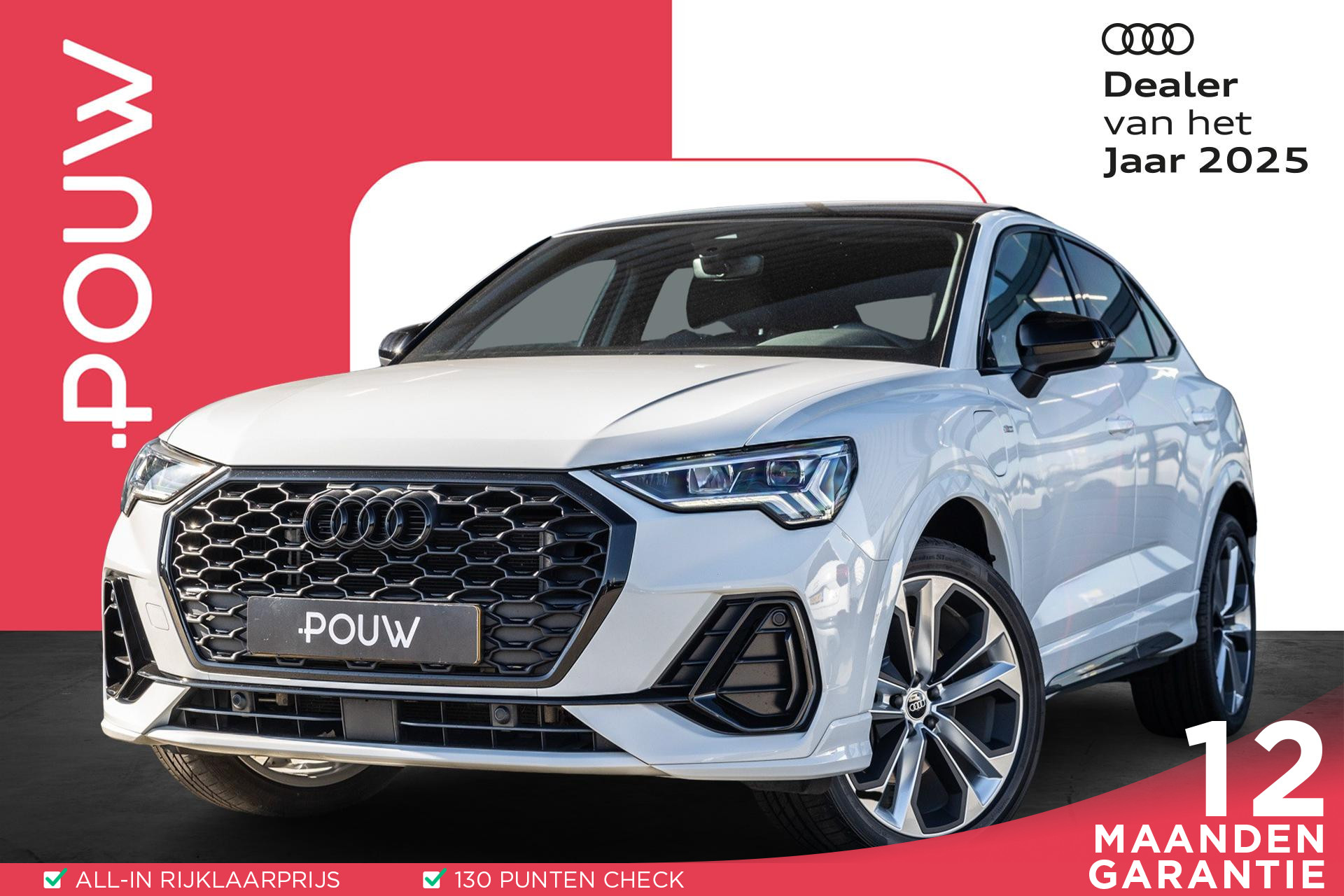 Audi Q3 Sportback 45 TFSI e 245pk S Edition | Panoramadak | 20'' Velgen | Trekhaak | B&O Sound | Smartphone Interface
