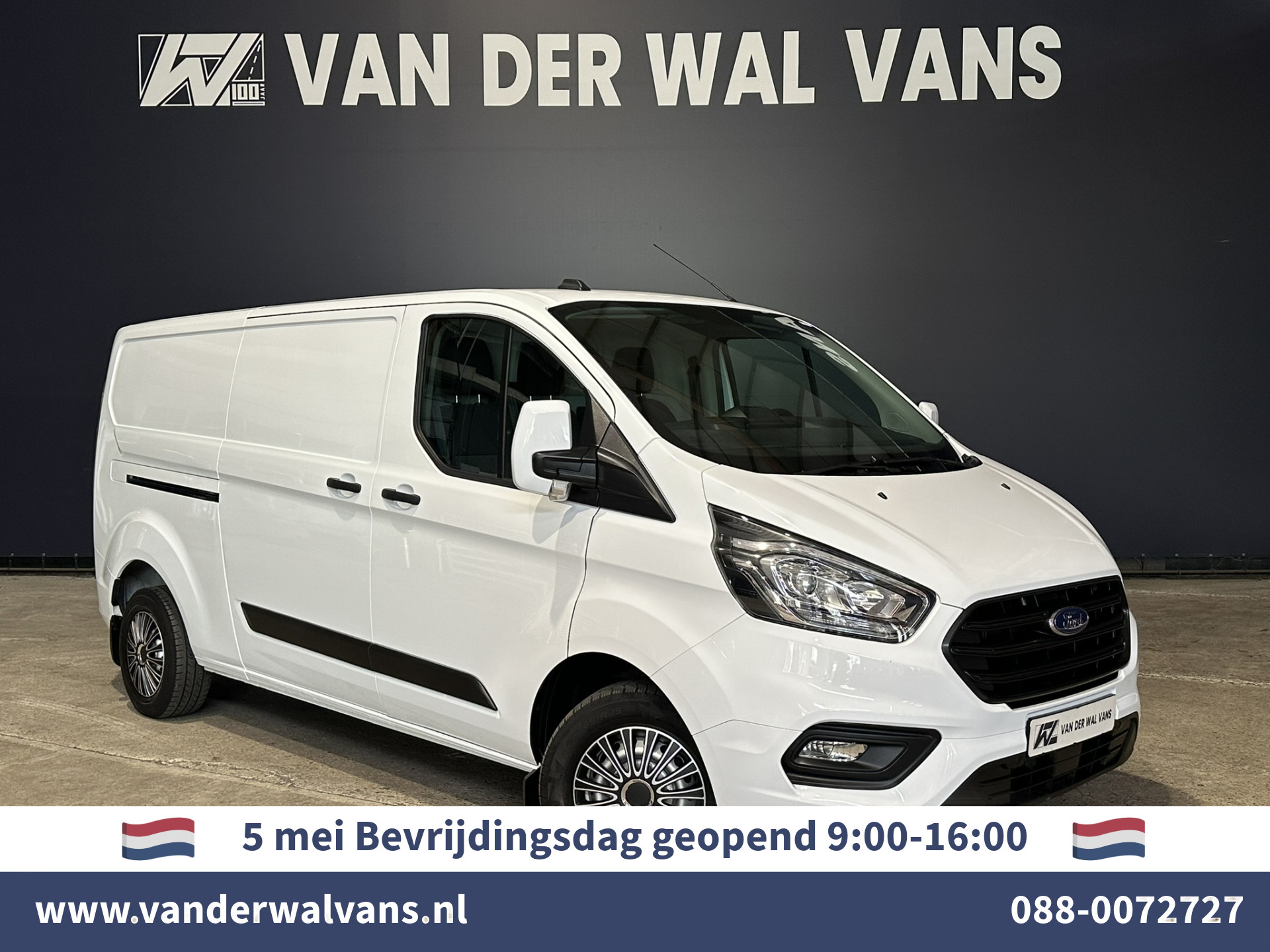Ford Transit Custom 2.0 TDCI 131pk L2H1 Euro6 Airco | LED | Cruisecontrol | Verwarmde voorruit Parkeersensoren, Bijrijdersbank, 2800kg trekvermogen