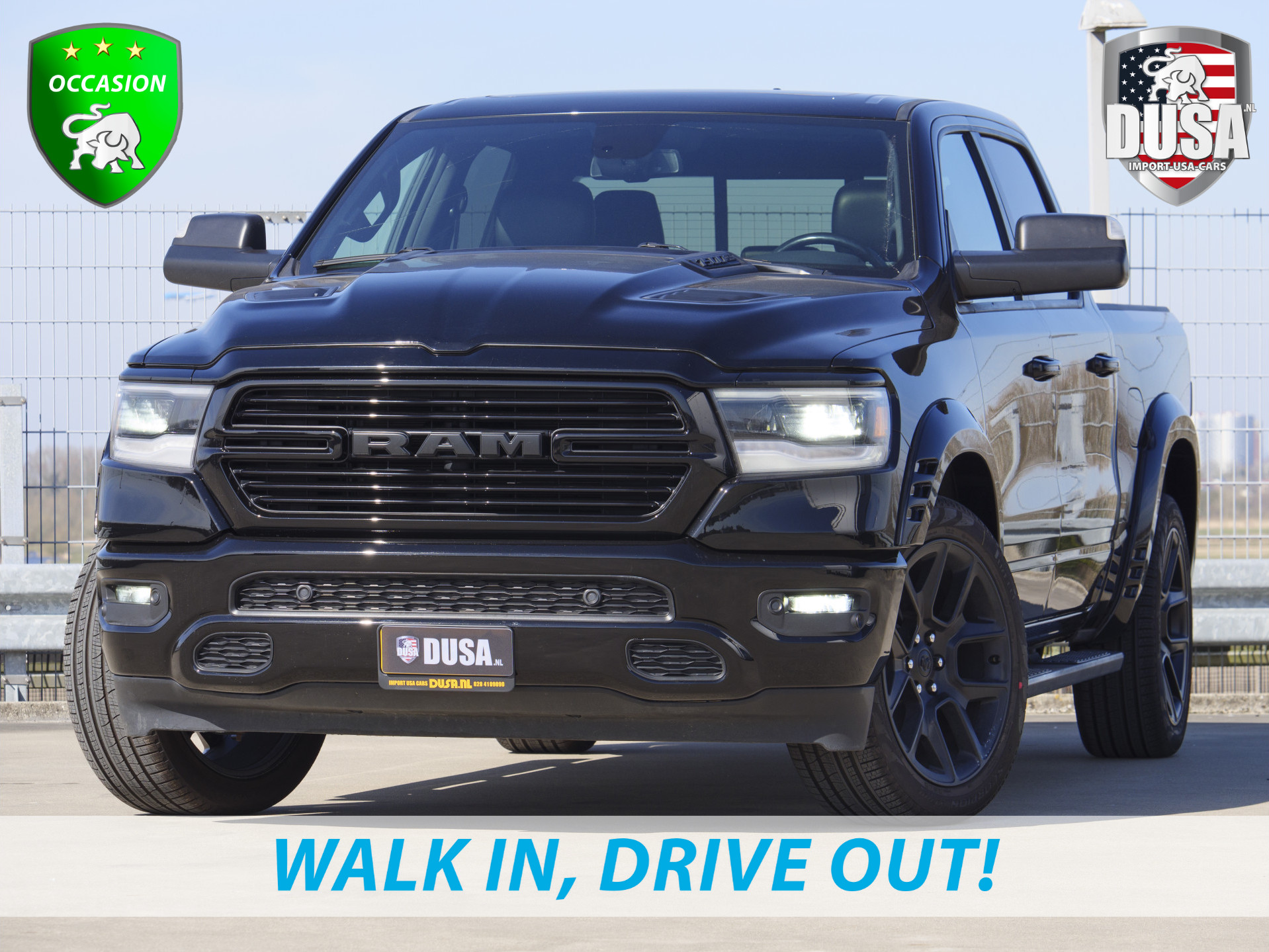 Dodge Ram 1500 | Laramie | 5.7 HEMI V8 | 4x4 | Crew Cab | Sport | Bushwackers | Night Edition | Pano Nieuw Binnen!