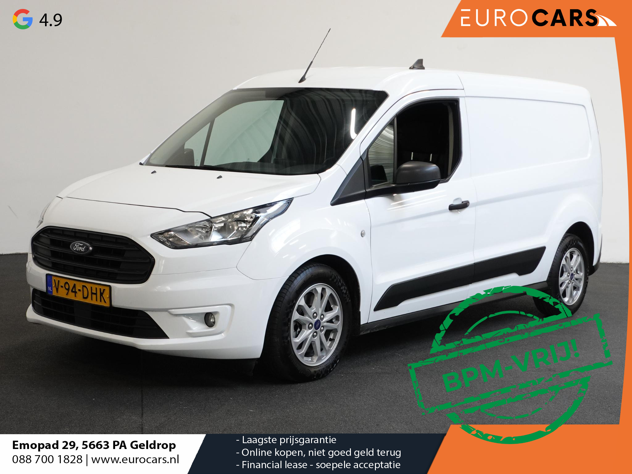 Ford Transit Connect 1.5 EcoBlue Automaat L2 Trend Navigatie Airco Parkeersensoren Cruise Control 3Zits Camera