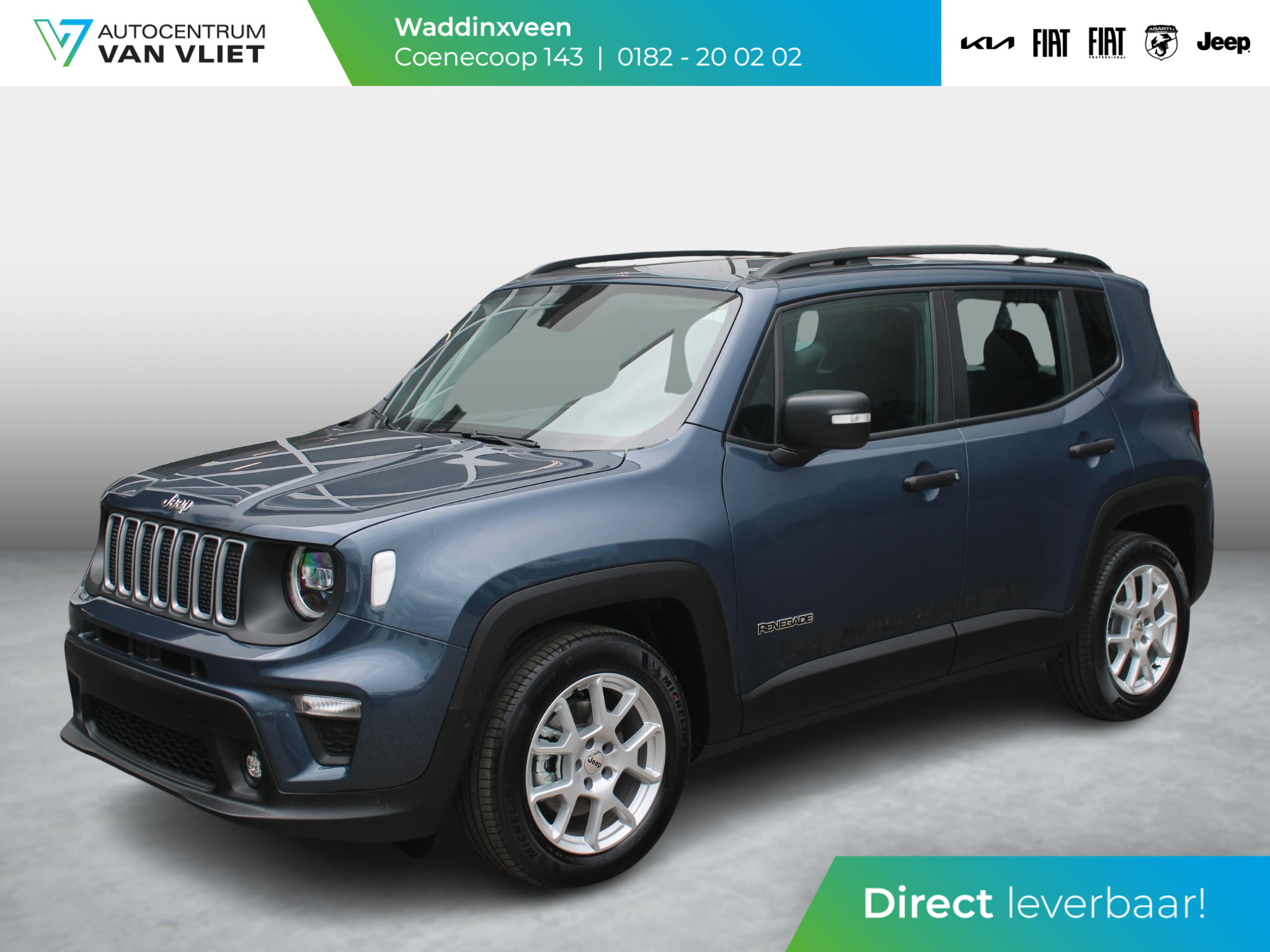 Jeep Renegade 1.5T e-Hybrid Altitude | Adapt. Cruise | Schuif/Kanteldak | Keyless | BSM | Navi | Apple Carplay | Uit voorraad leverbaar !