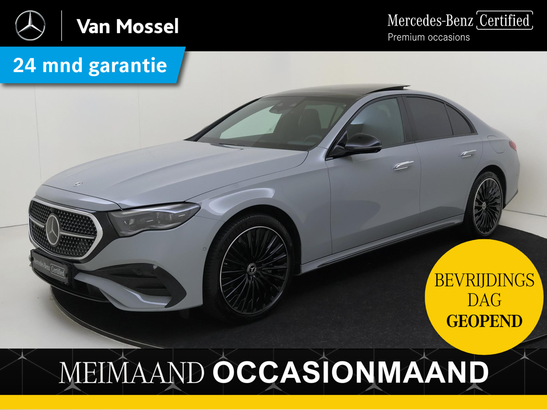 Mercedes-Benz E-Klasse 400 e 4MATIC AMG Line / Premium Plus/ Panoramadak/ Rijassistentiepakket/ 20 inch/ El. Trekhaak/ Verlichte grille