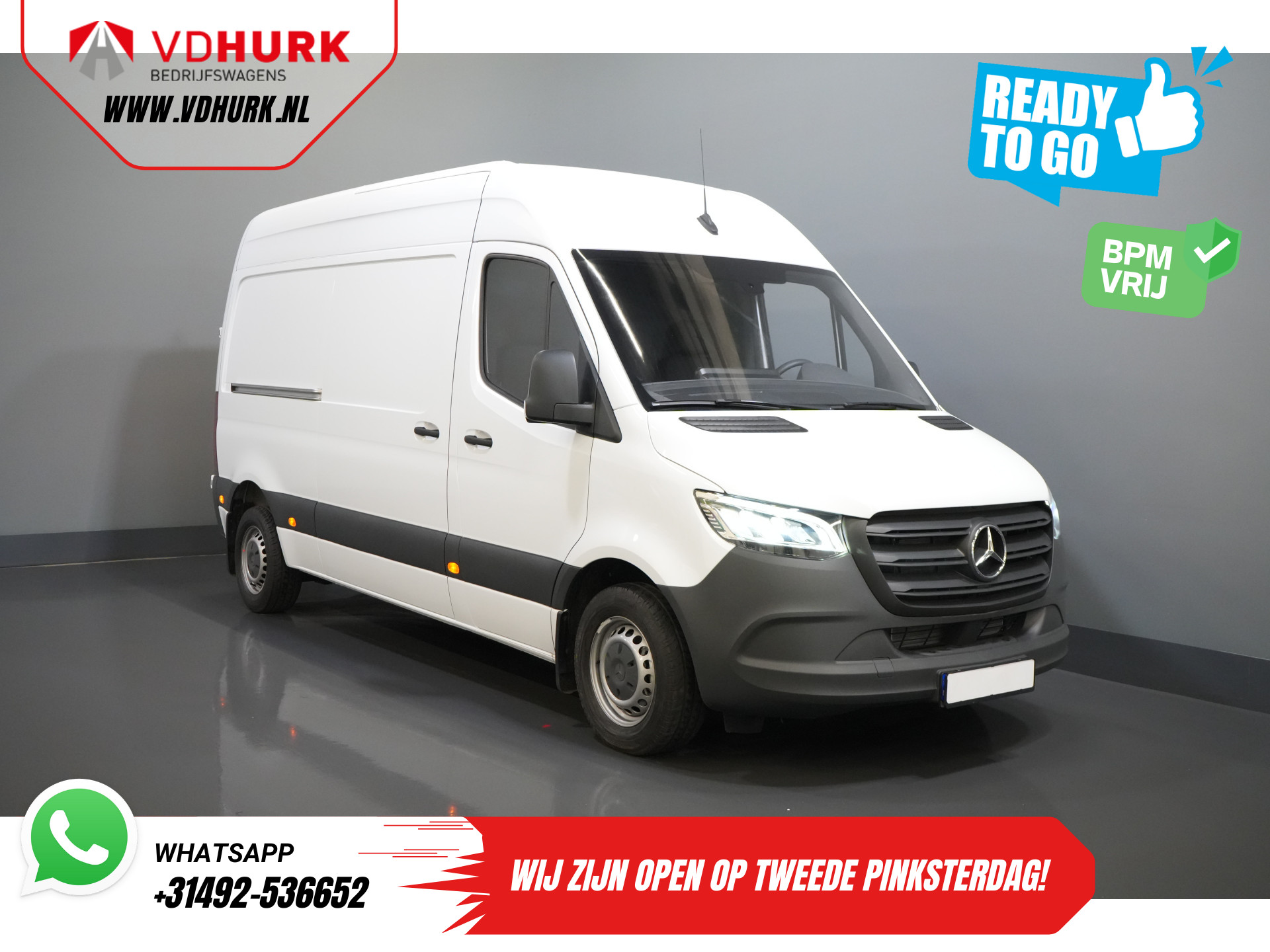 Volkswagen Crafter (MB Sprinter 211) Aut. L2H2 BPM VRIJ/ LED/ Standkachel/ Stoelverw./ Carplay/ Cruise/ Camera