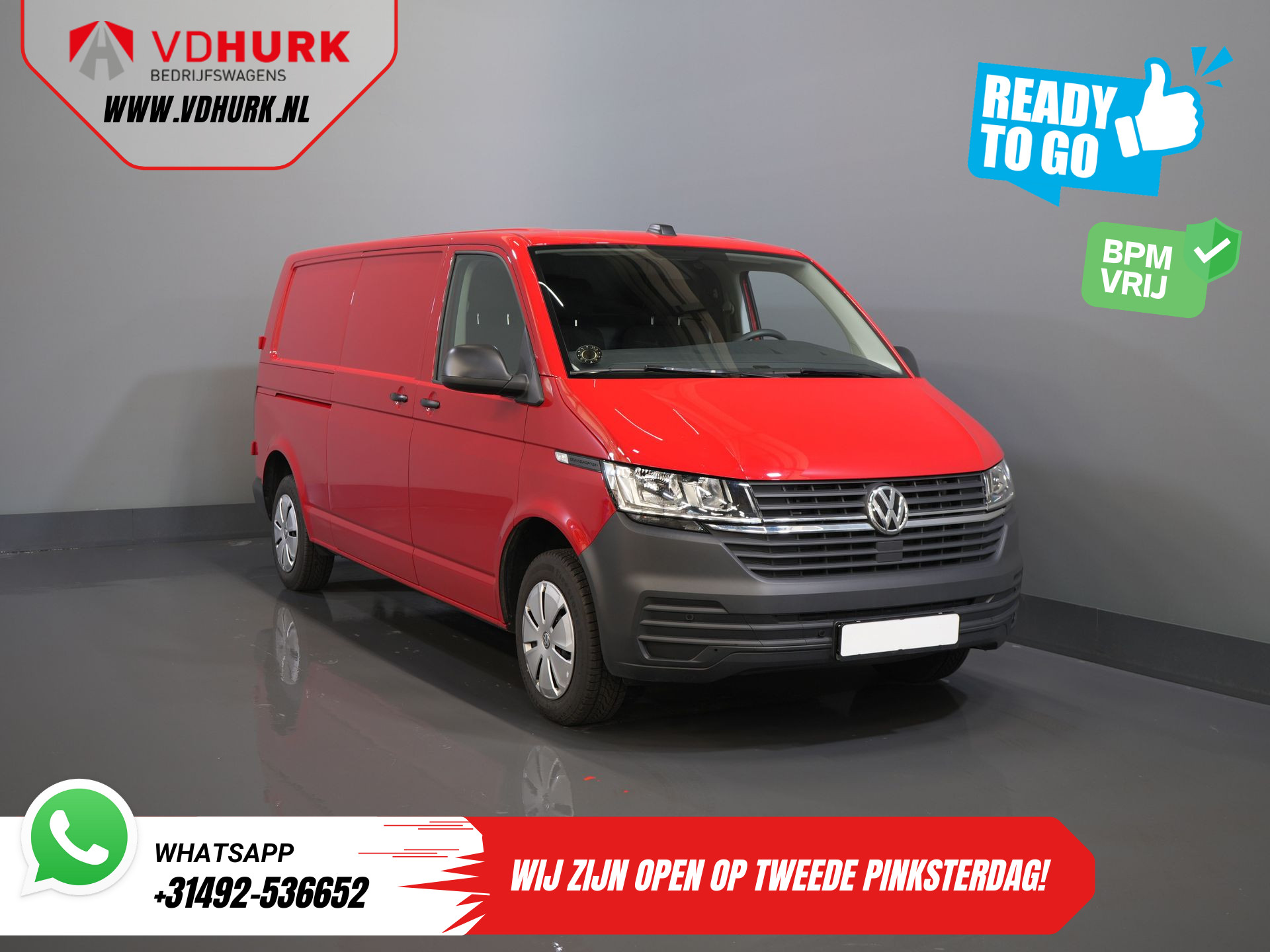 Volkswagen Transporter 2.0 TDI L2 BPM VRIJ! Standkachel/ Stoelverw./ Carplay/ Cruise/ PDC/ Trekhaak
