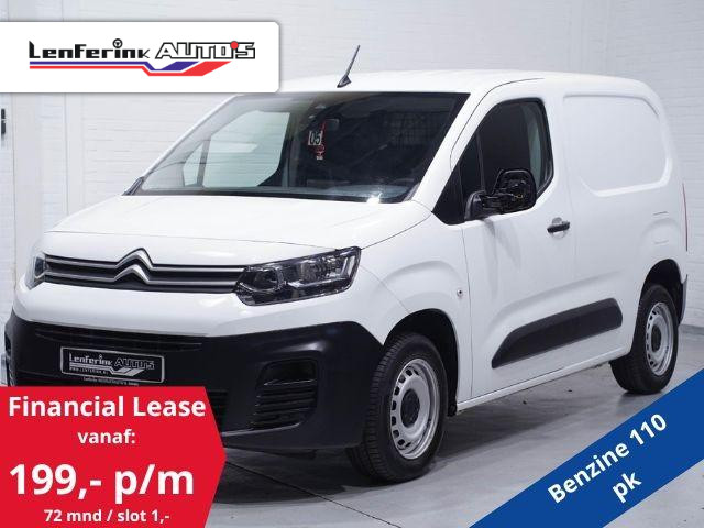 Citroën Berlingo 1.2 Pure Tech 110 pk Benzine Airco Cruise Control, DAB+, PDC achter, 2-Zits