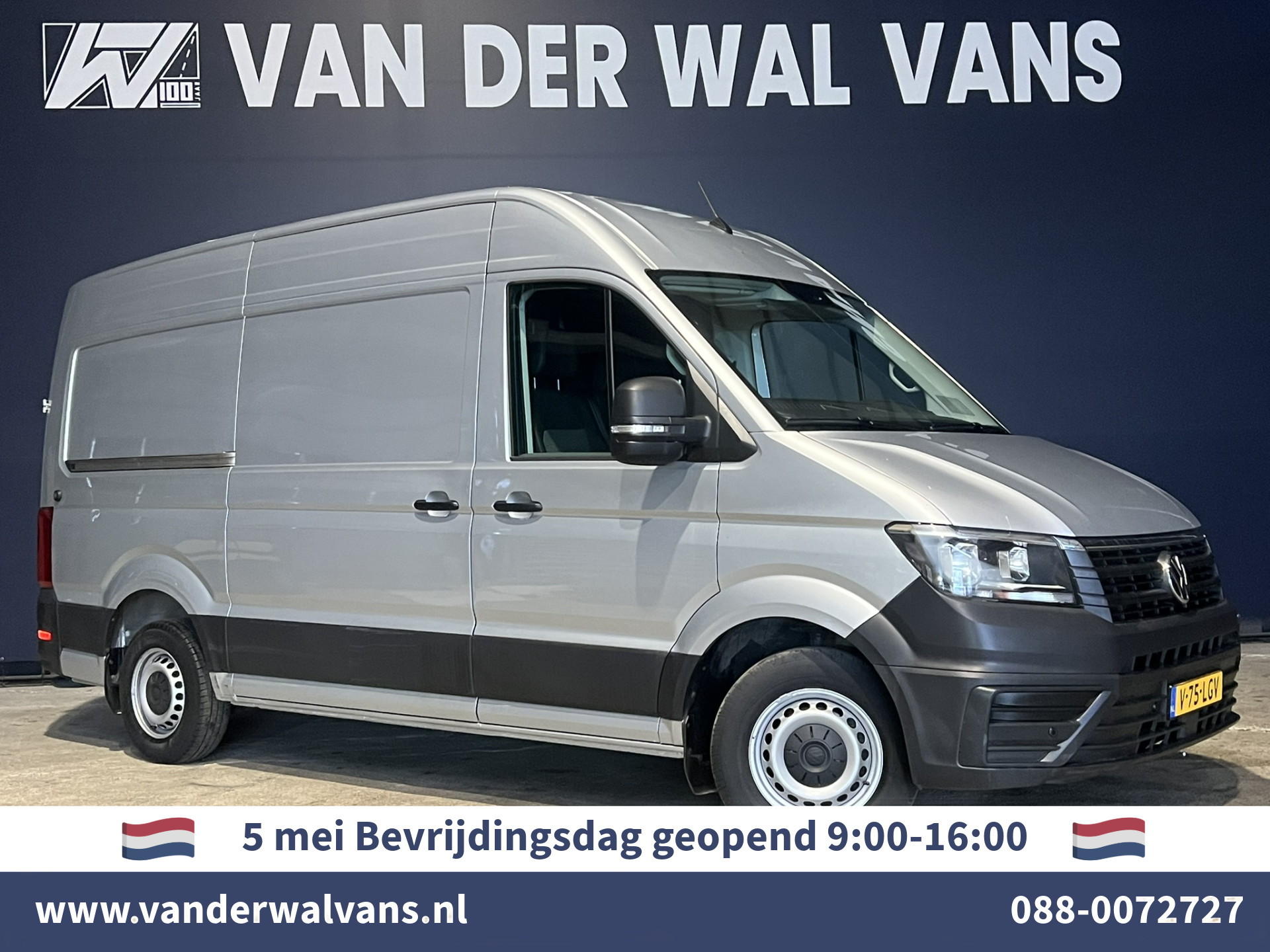 Volkswagen Crafter 2.0 TDI 141pk L3H3 L2H2 Euro6 Airco | Camera | Apple Carplay | Cruisecontrol Android Auto, Chauffeursstoel, Parkeersensoren, Bijrijdersbank