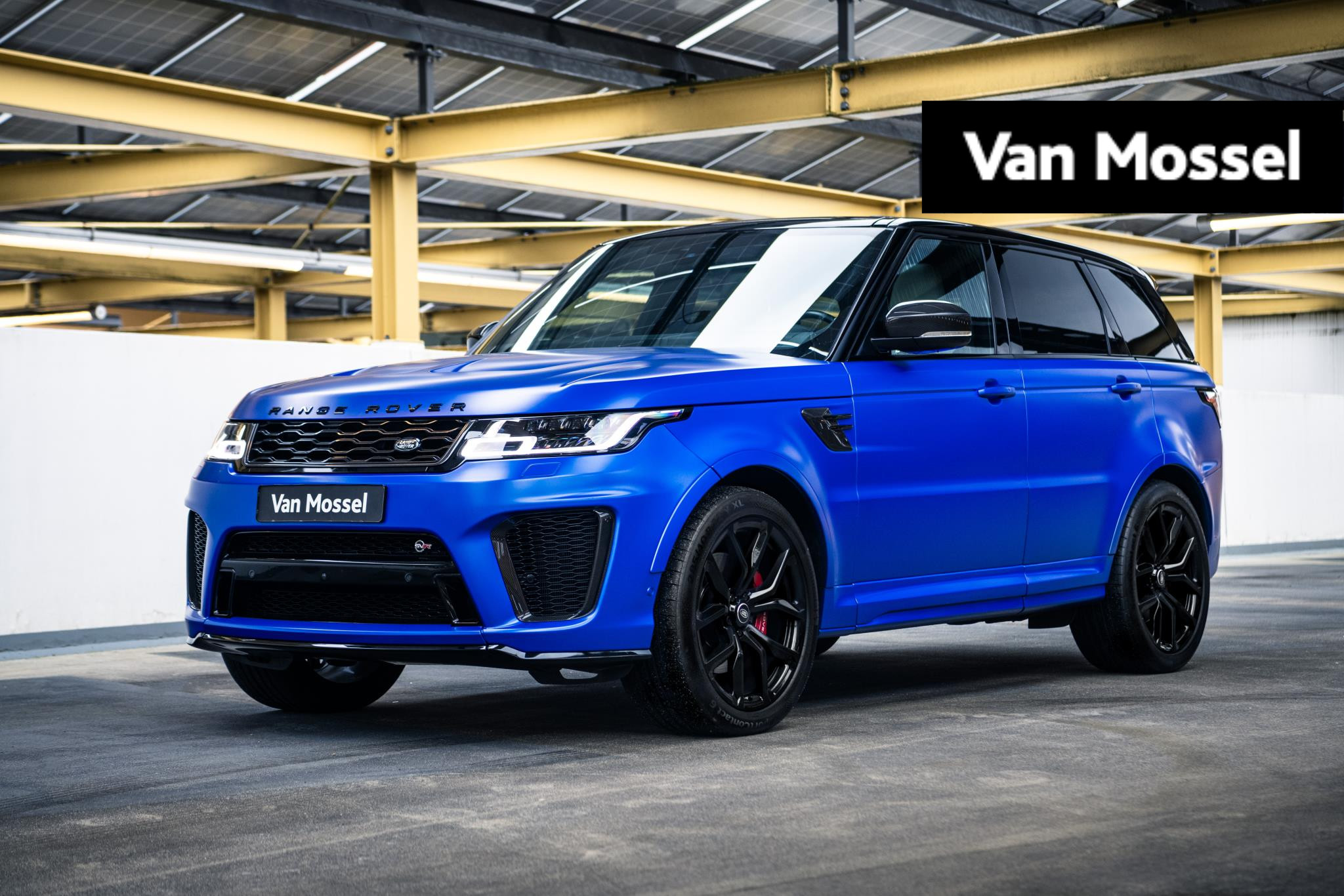 Land Rover Range Rover Sport 5.0 V8 SC SVR | 575PK  | Dealeronderhouden | Sport Uitlaat | SVO Lak Velocity Blue | NP € 232.047,- | Carbon Interieur |