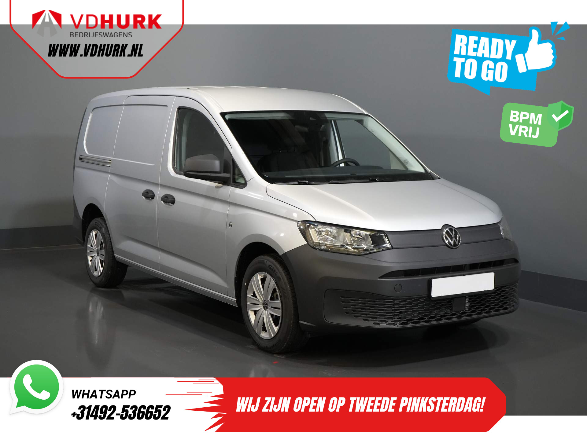 Volkswagen Caddy Cargo Maxi 2.0 TDI 125 pk DSG Aut. BPM VRIJ/ Virtual Cockpit/ Carplay/ Cruise/ PDC/ Omvormer