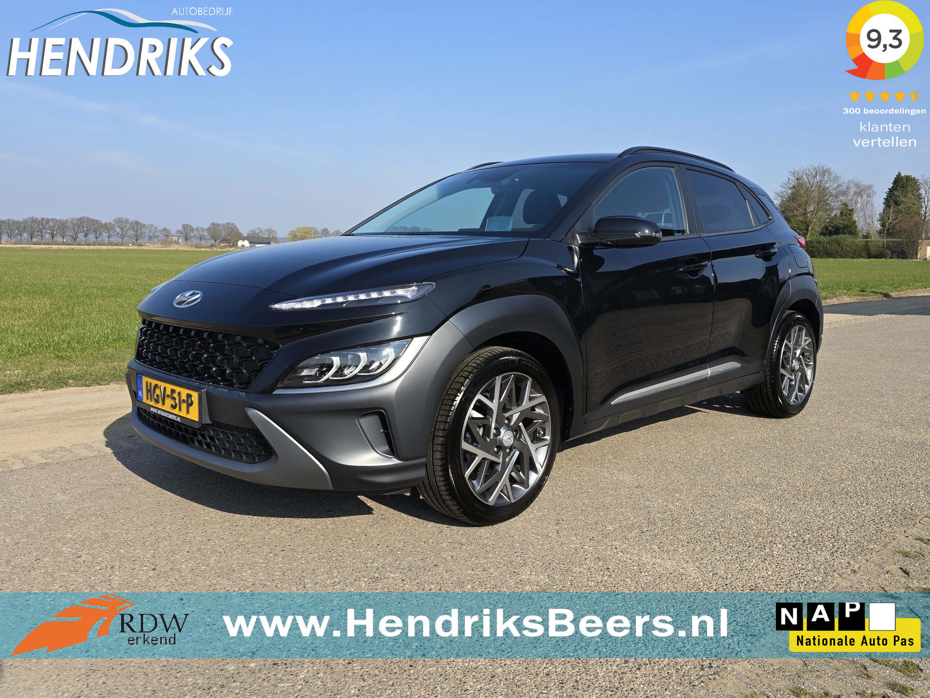 Hyundai Kona 1.6 GDI HEV Fashion - HID - ParkeerCamera - AppleCarplay AndroidAuto