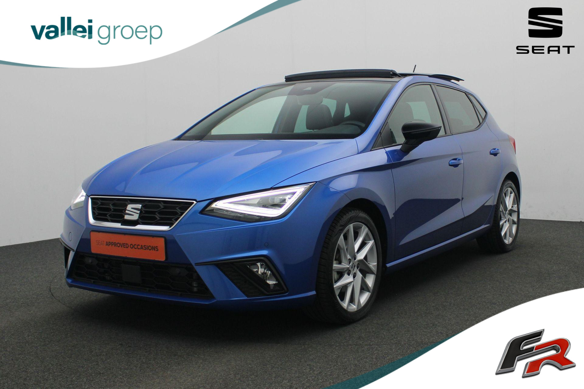 SEAT Ibiza 1.0 EcoTSI 110 pk DSG FR Plus Connect | Panoramadak | Leder/alcantara | Navigatie 9,2 inch | Achteruitrijcamera | Stoelverwarming