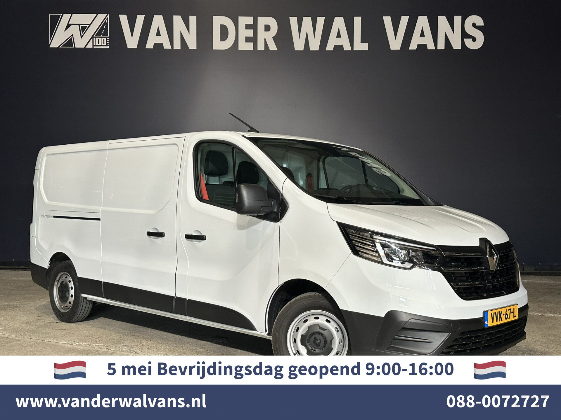Renault Trafic 2.0 dCi 131pk L2H1 Euro6 *Rijklaar* Airco | LED | 2500kg Trekhaak | Cruisecontrol Bijrijdersbank