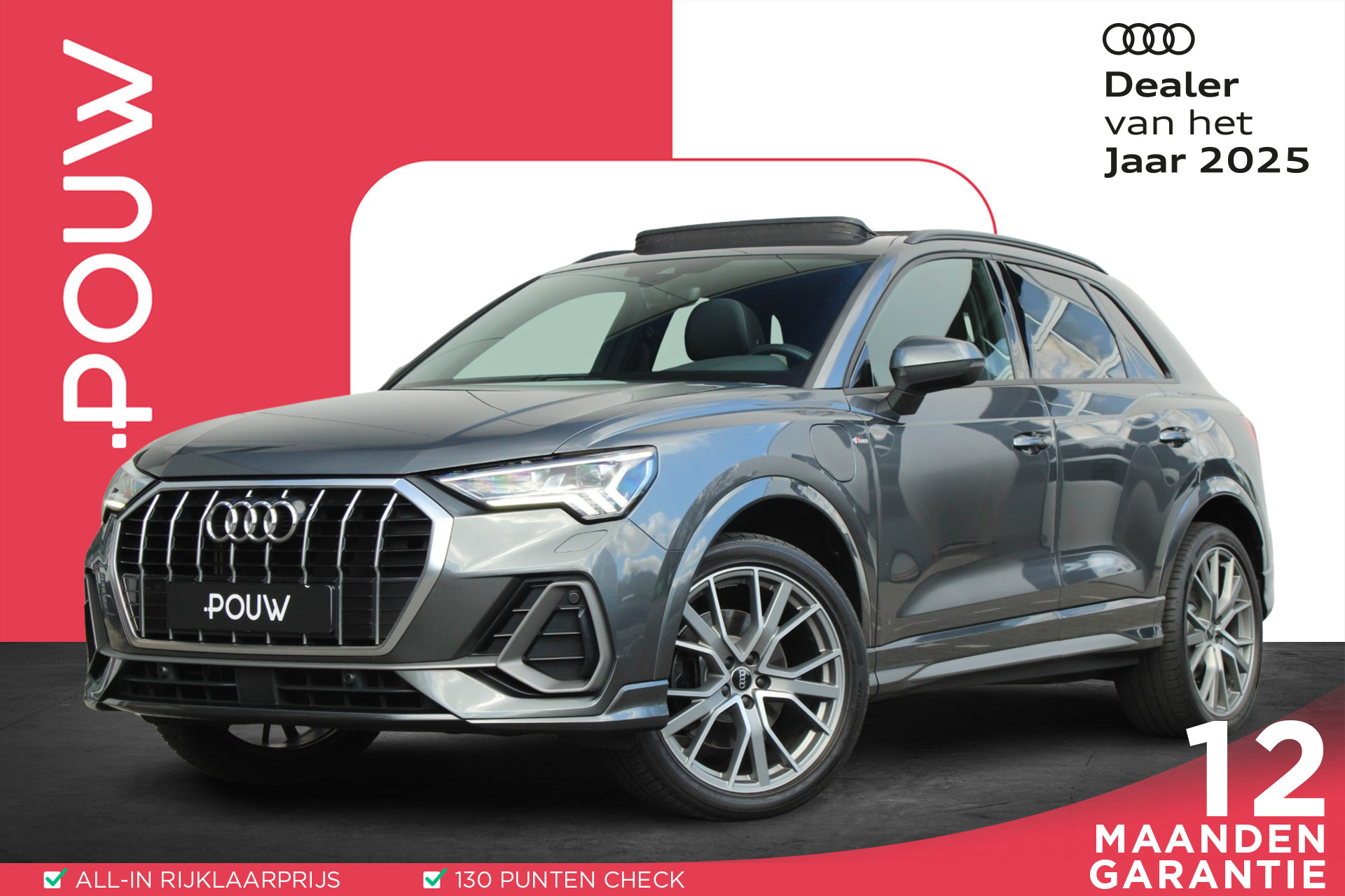 Audi Q3 45 TFSI e 245pk S Edition | Panoramadak | Elek. Sportstoelen | Stoelverwarming | Adaptieve Cruise Control