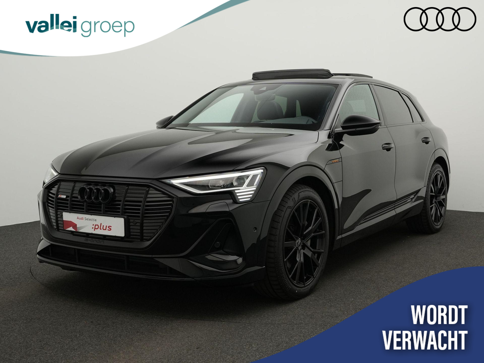 Audi e-tron 55 quattro S edition 95 kWh 408 pk / S-Line | Panoramadak | Trekhaak | Leder/alcantara | Matrix LED | Luchtvering | Achteruitrijcamera