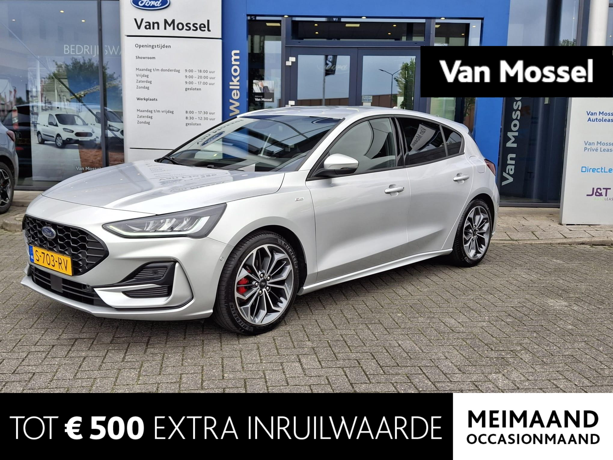 Ford Focus 1.0 EcoBoost Hybrid ST Line X | 125 PK | Adaptive Cruise Control | Elektrische Voorruitverwarming | Stoelverwarming | B&O | Dodehoekdetectie | 18'' Lichtmetalenvelgen
