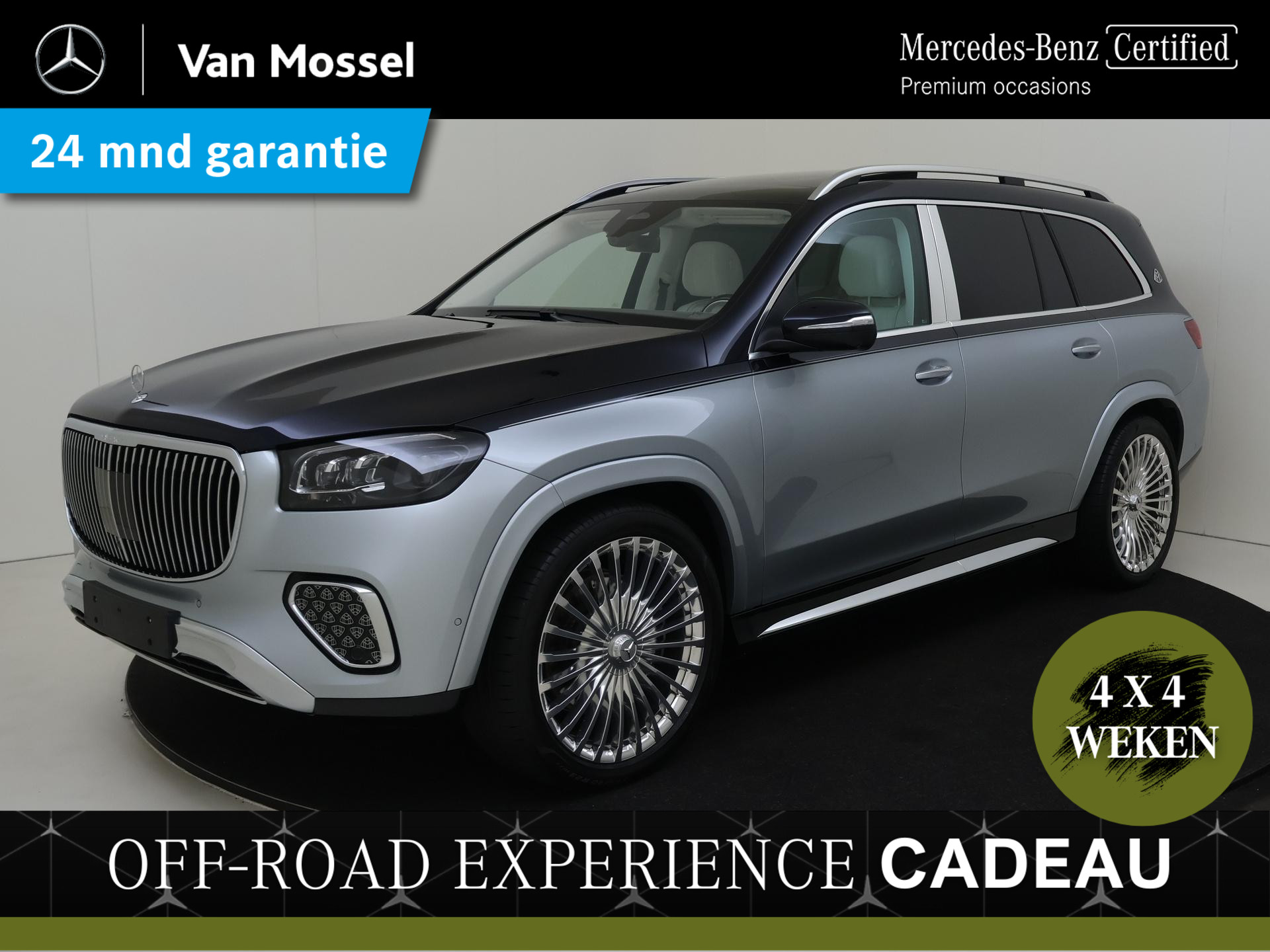 Mercedes-Benz GLS 600 Maybach 4MATIC FACELIFT/ E-ABC/ First Class Compartiment/ Leder Exclusief/ Entertainment/ 23 inch/ Burmester High End/ €385.000 nieuwprijs!