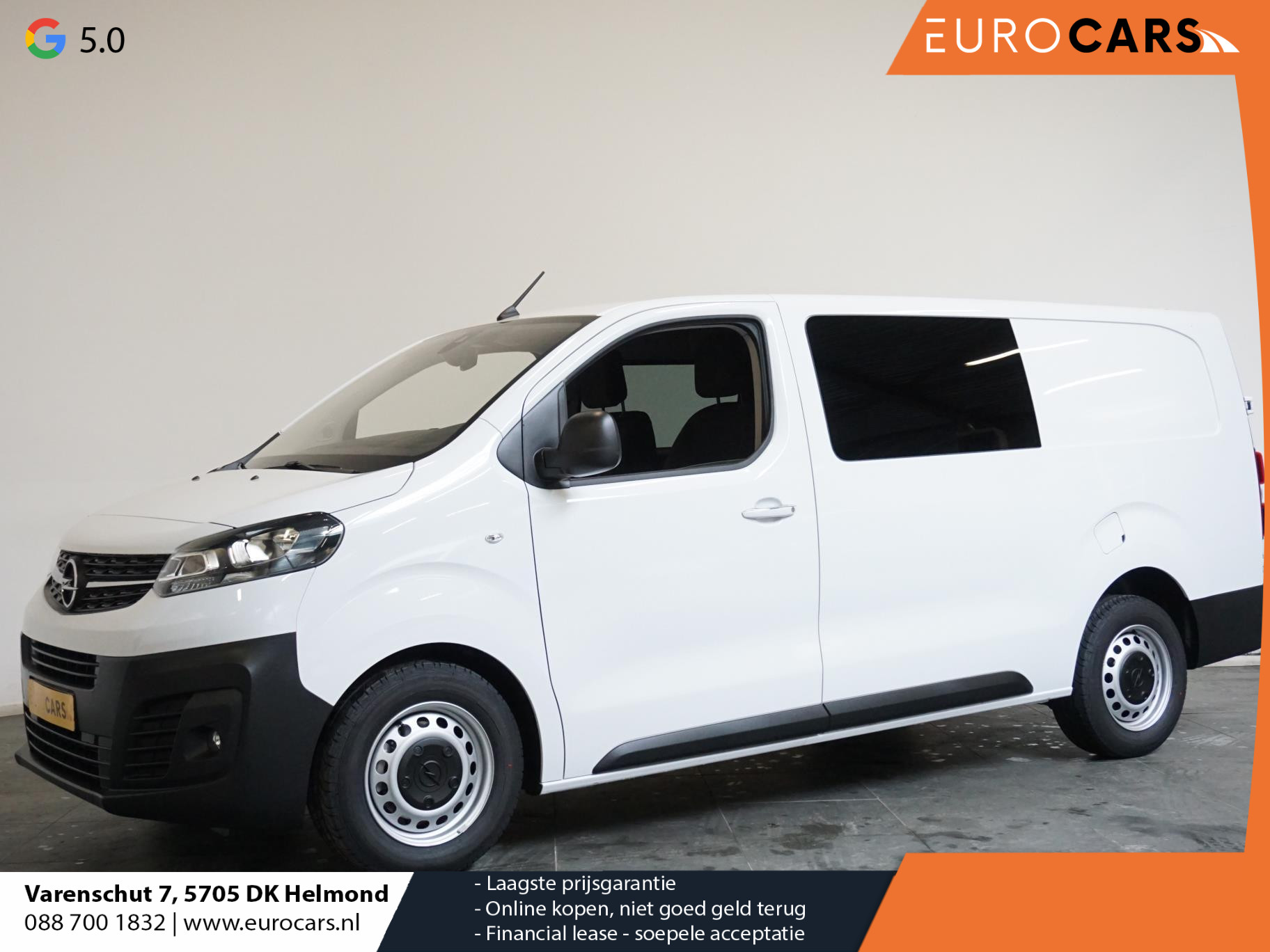 Opel Vivaro 145pk Automaat Dubbele Cabine L3H1 Navigatie Apple Carplay Cruise control Trekhaak