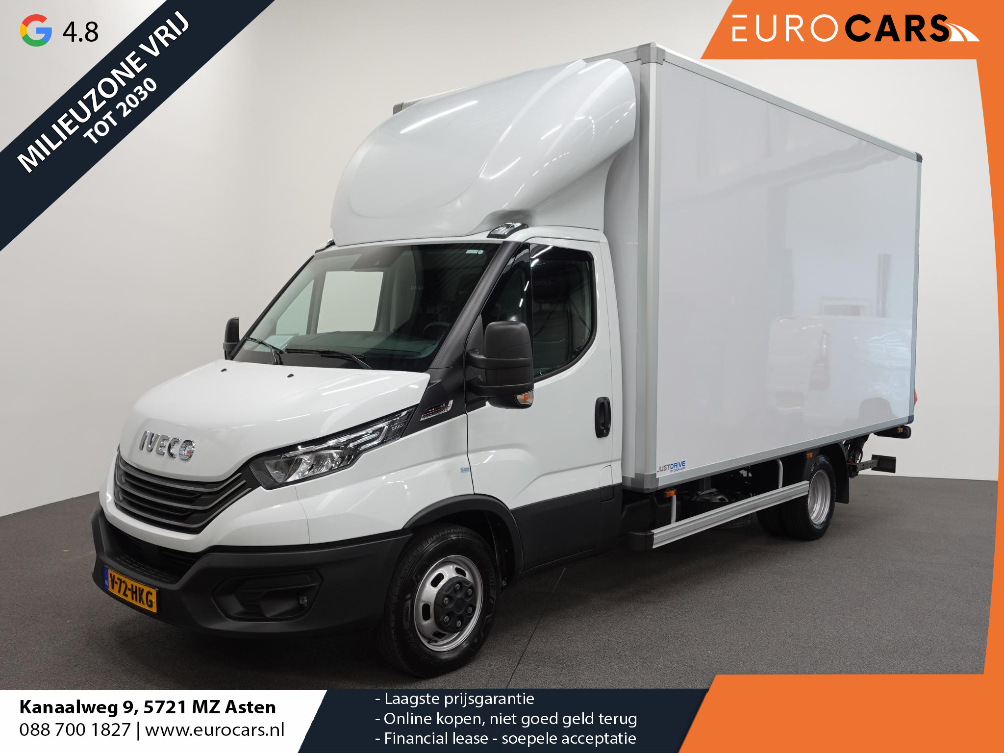 Iveco Daily 40C18 3.0 180pk Automaat Bakwagen Laadklep 440x211x235 Airco Cruise control LED Navi Camera