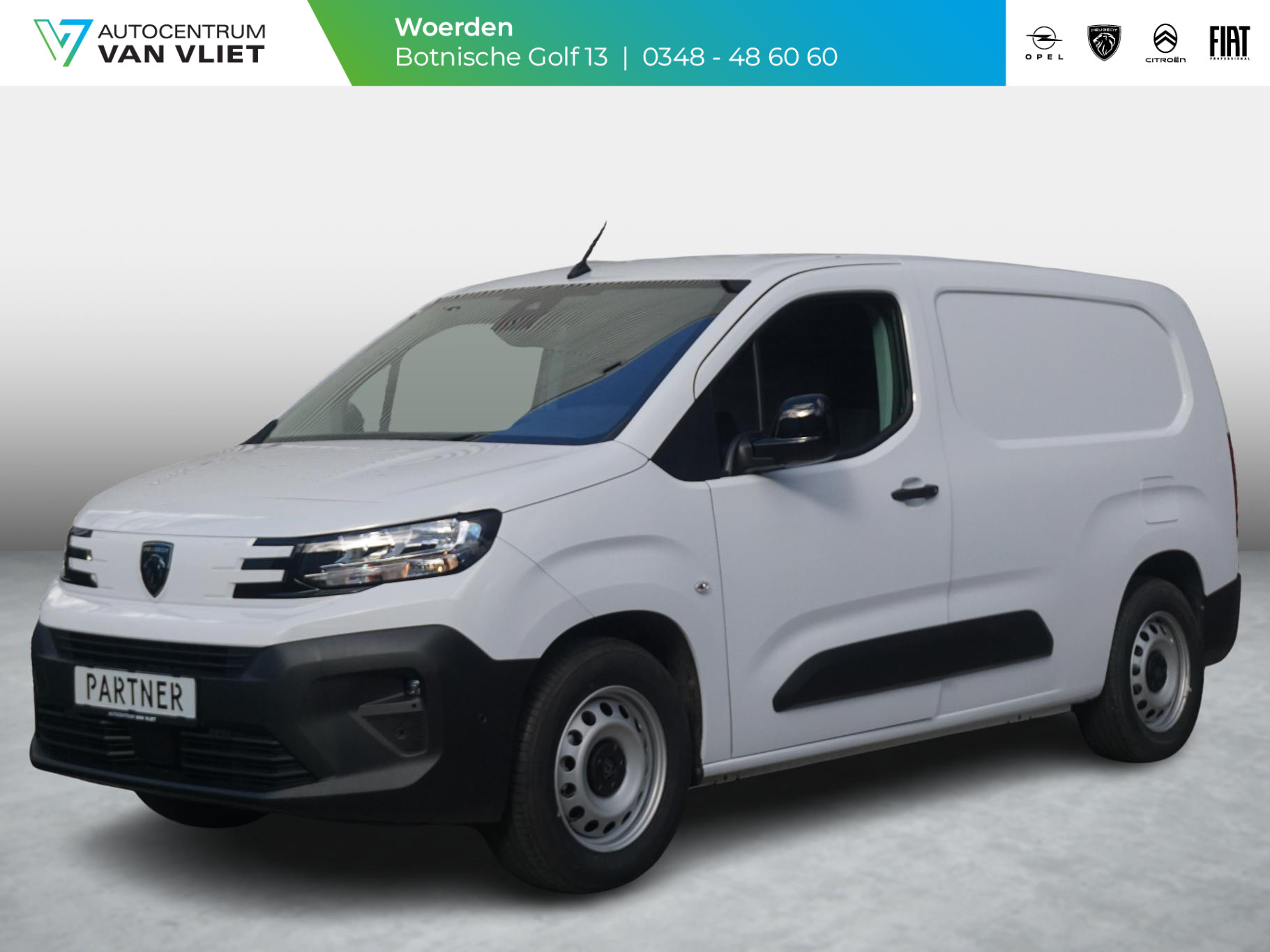Peugeot Partner e-Partner L2 50 kWh | navi incl. Apple Carplay | 2x camera | 3-zitter | betimmering | parkeersensoren voor/achter | rijklaarprijs