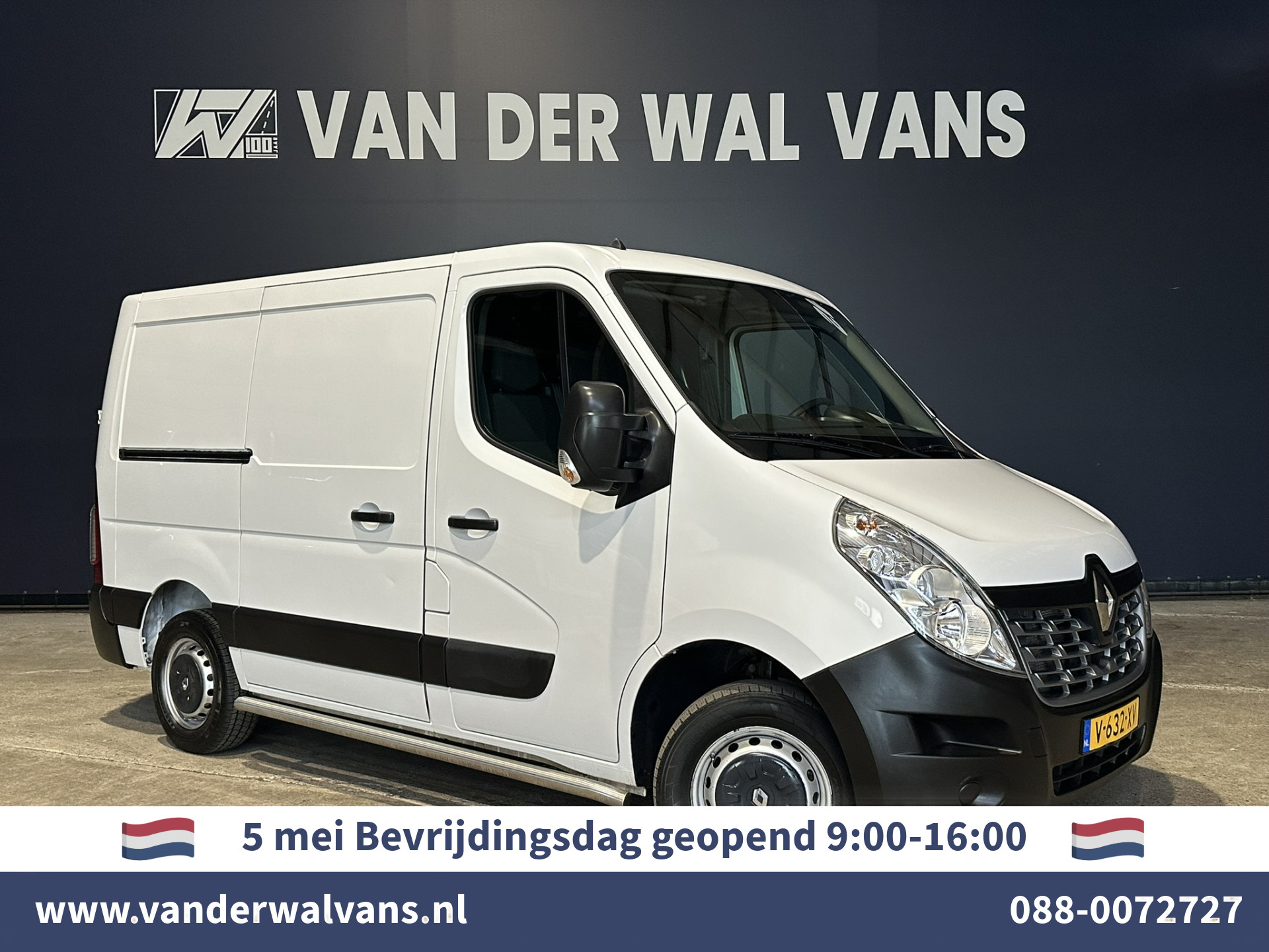 Renault Master 2.3 dCi 131pk L1H1 Euro6 Airco | Navigatie | Camera | Cruisecontrol | Sidebars | Parkeersensoren Chauffeursstoel, Bijrijdersbank