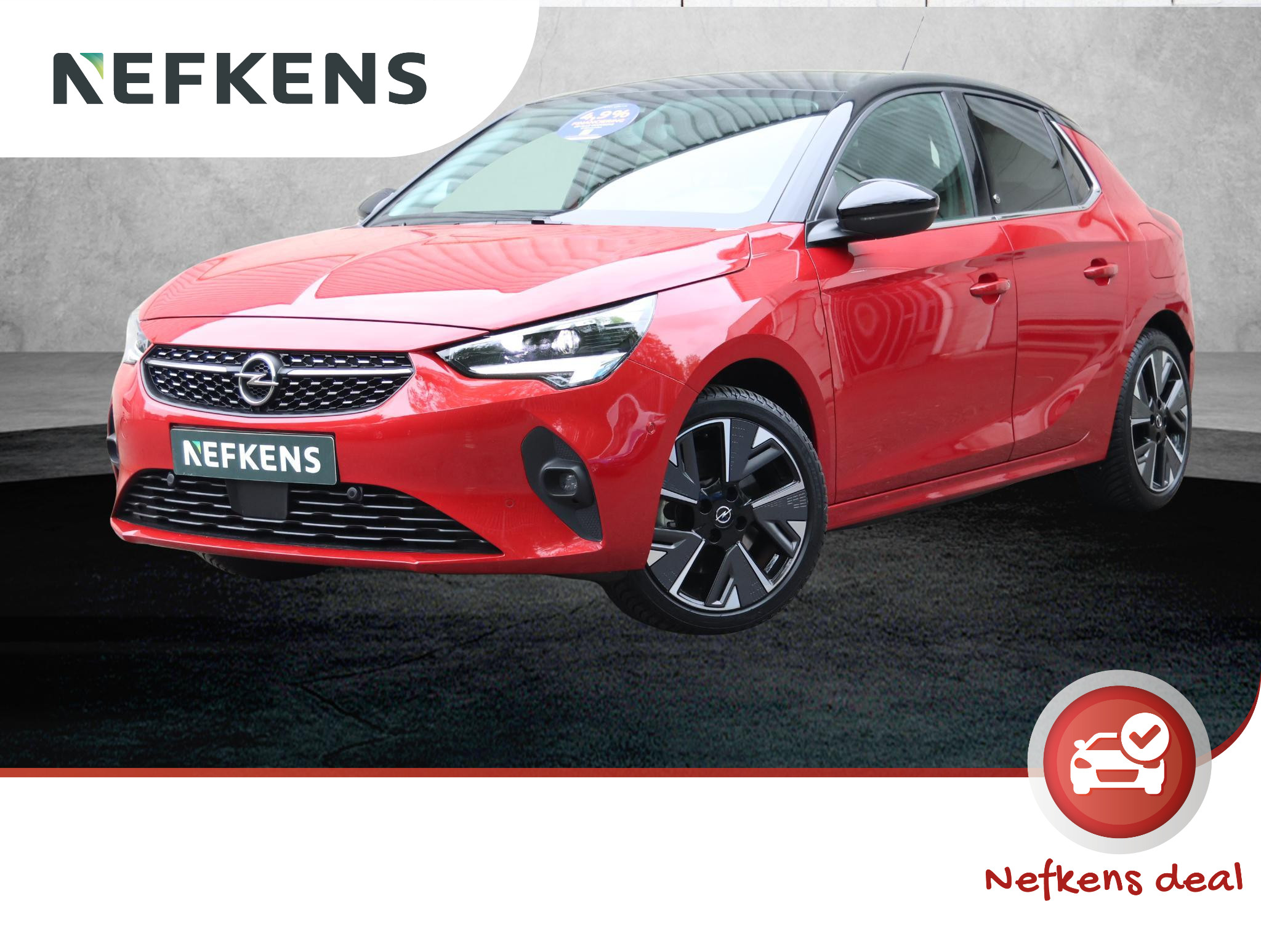Opel Corsa-e Elegance 50 kWh | Navigatie | 17"velgen | Stoel- en stuurverwarming | Keyless entry | Two tone