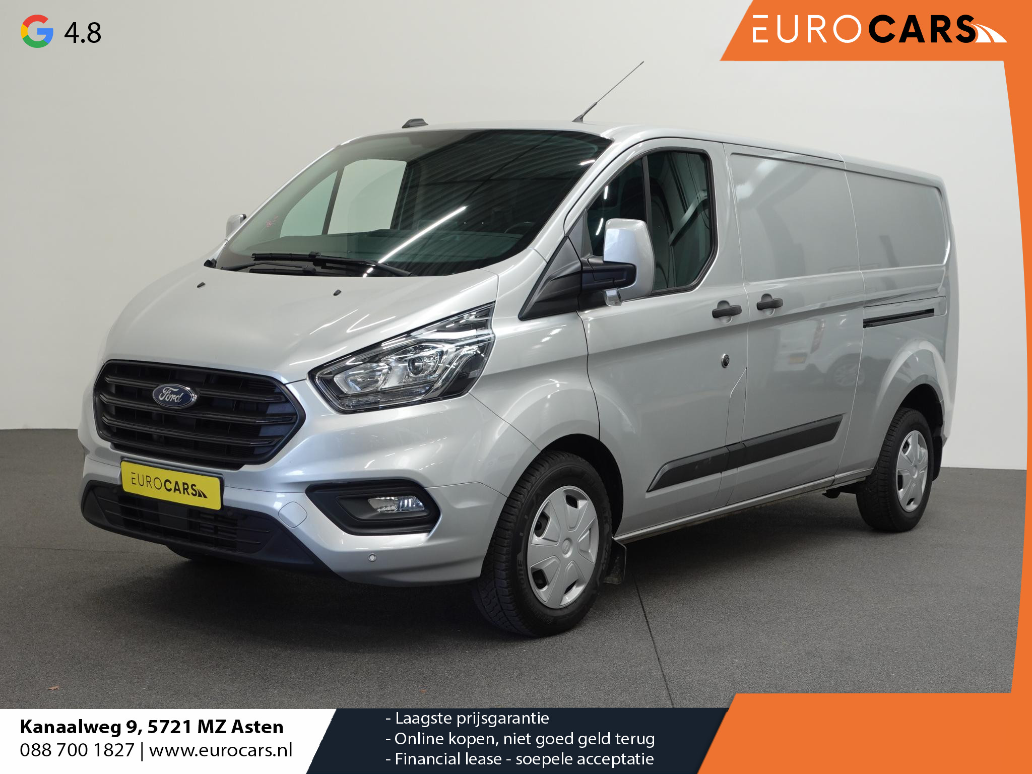 Ford Transit Custom 131pk Automaat L2H1 Trend 2x Schuifdeur Navigatie Apple Carplay/Android Auto Cruise control Airco Euro6 3-Zits