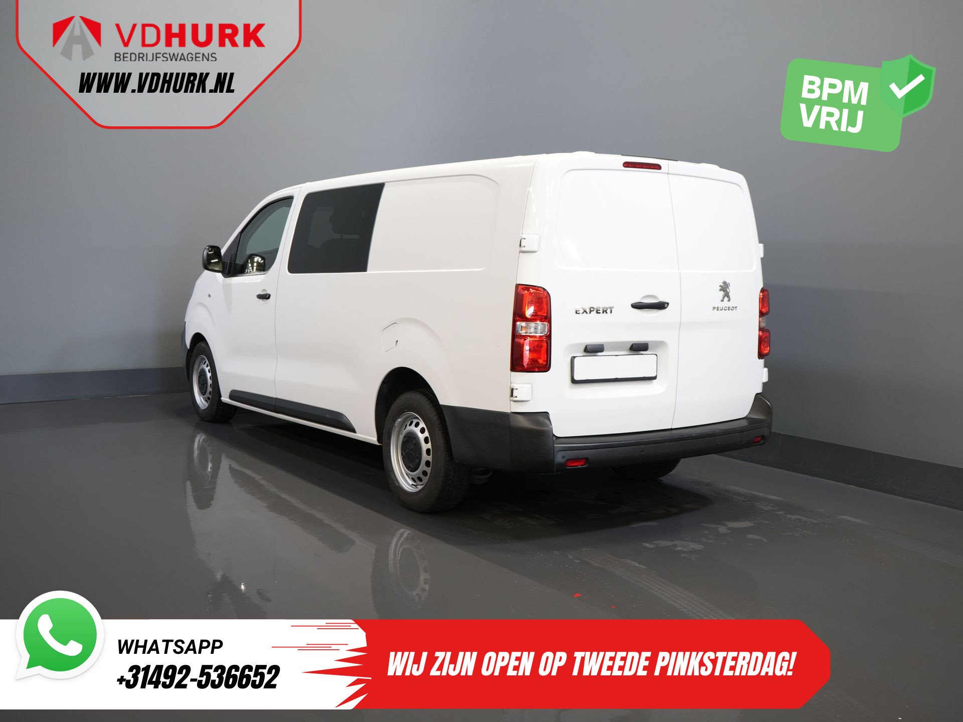 Peugeot Expert 2.0 HDI 125 pk L3 Dubbel Cabine BPM VRIJ! DC NL Auto/ 6 Pers./ Cruise/ PDC