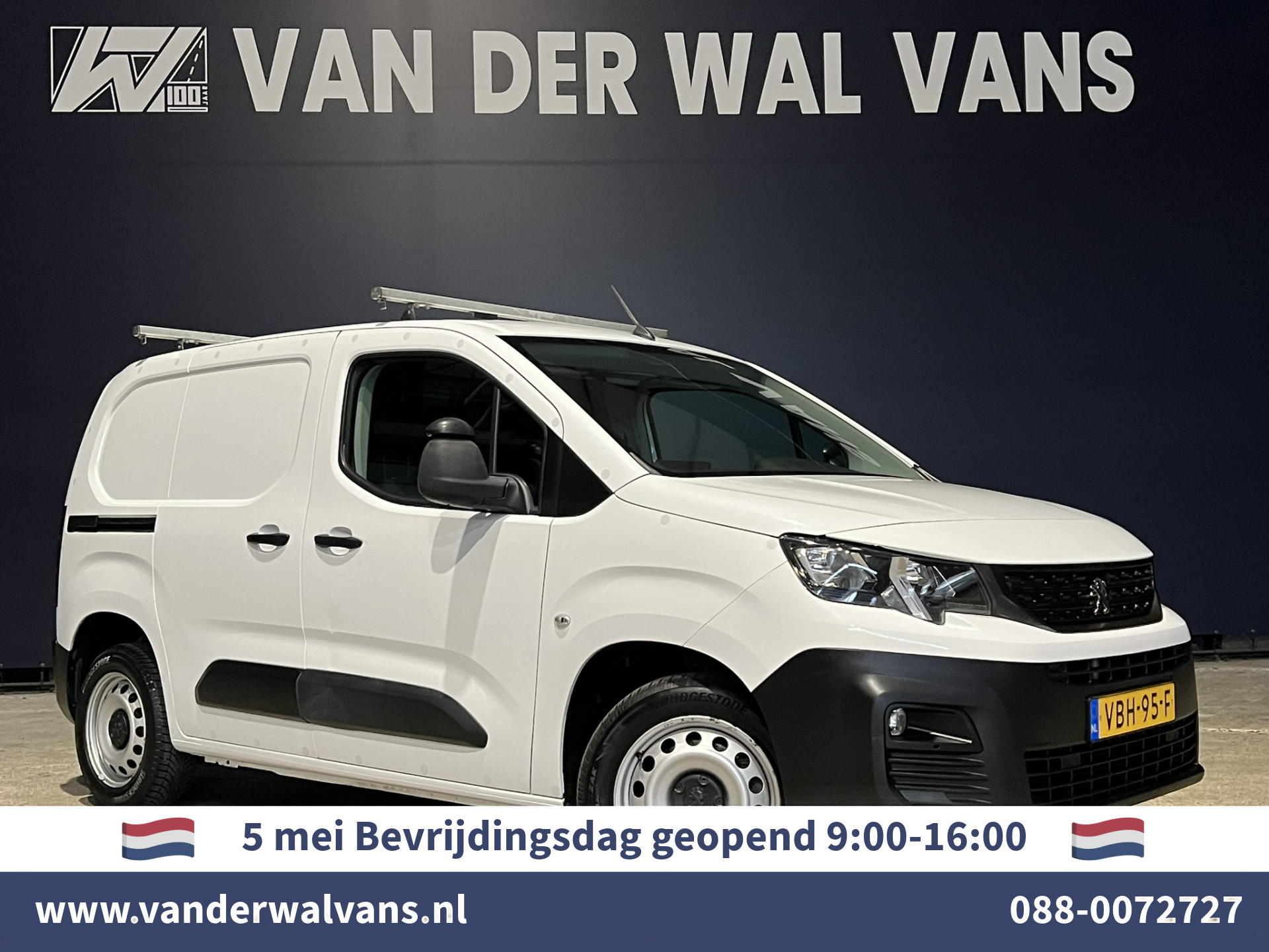 Peugeot Partner 1.6 BlueHDI 100pk L1H1 Euro6 Airco | Navigatie | Apple Carplay | Android Auto | Trekhaak, Dakdragers, Cruisecontrol, Parkeersensoren