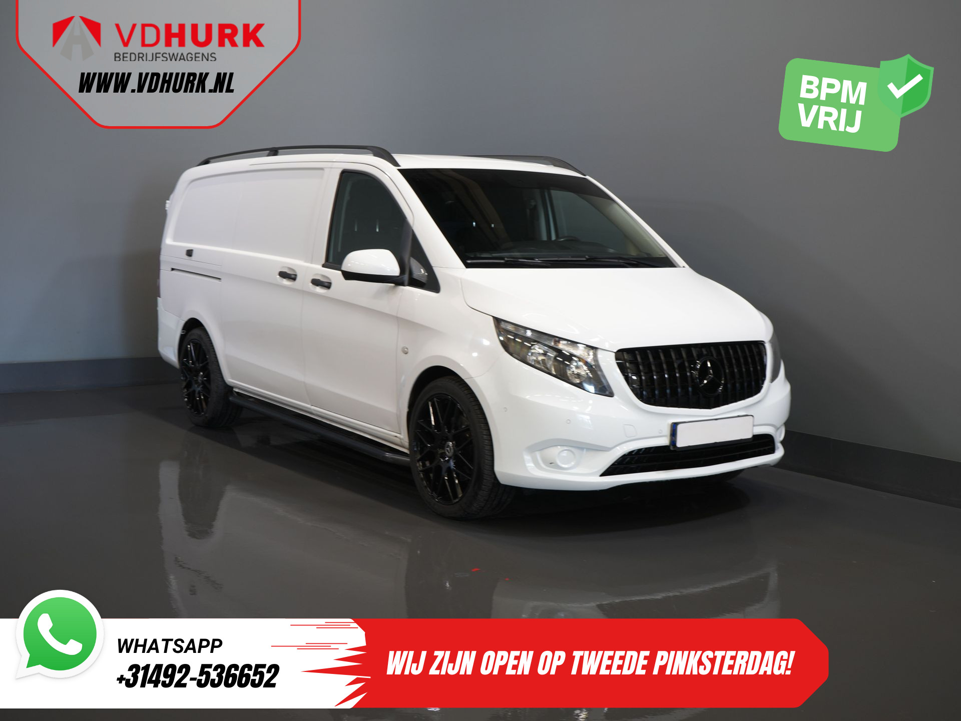 Mercedes-Benz Vito 119 CDI Aut. L2 BPM VRIJ! Stoelverw./ 20” LMV/ Cruise/ PDC/ Trekhaak/ Airco