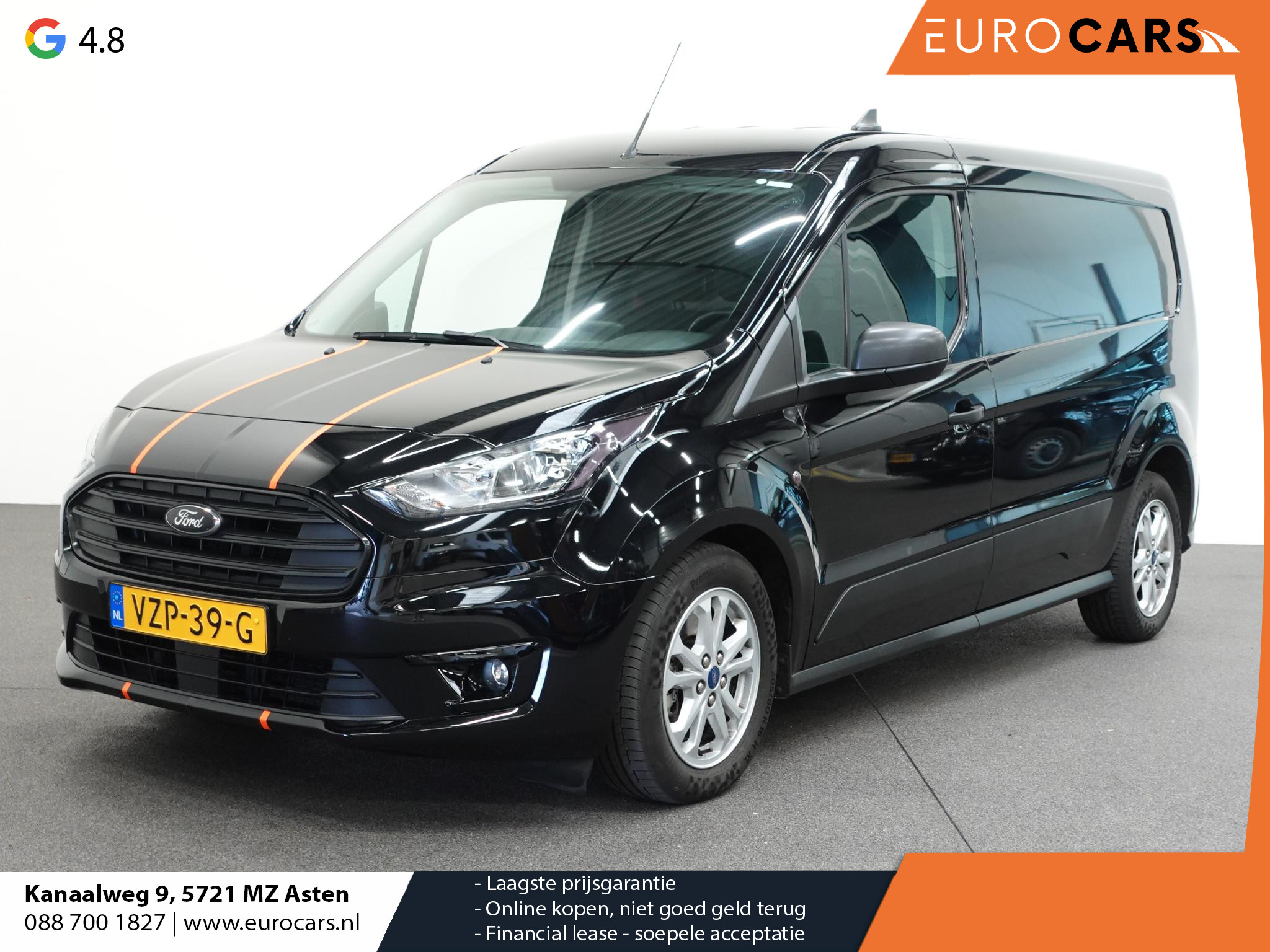 Ford Transit Connect 100pk Automaat L2 Navigatie Camera Trekhaak Cruise control Parkeersensoren 3-Zits