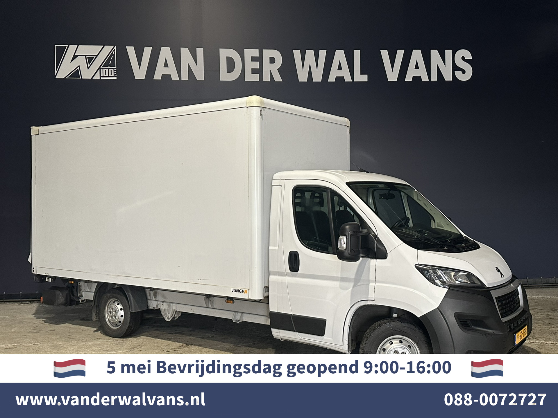 Peugeot Boxer 2.2 BlueHDi 141pk Bakwagen Laadklep 1098kg laadvermogen Euro6 Airco | Bijrijdersbank