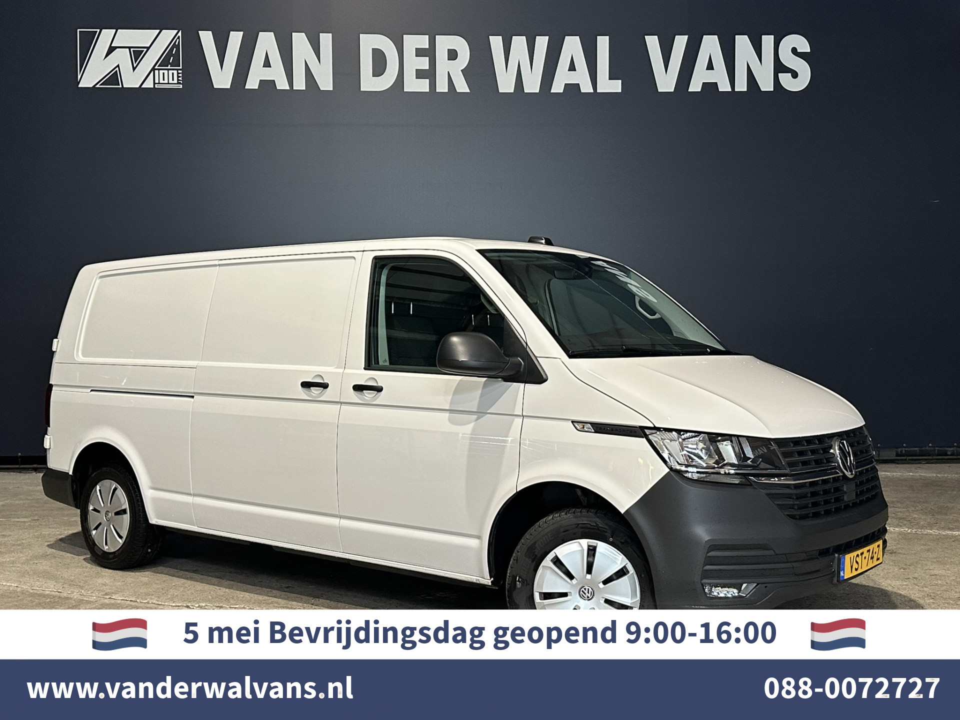 Volkswagen Transporter 2.0 TDI 150pk L2H1 Euro6 Airco | Trekhaak | Apple Carplay | Android Auto Parkeersensoren, Cruisecontrol