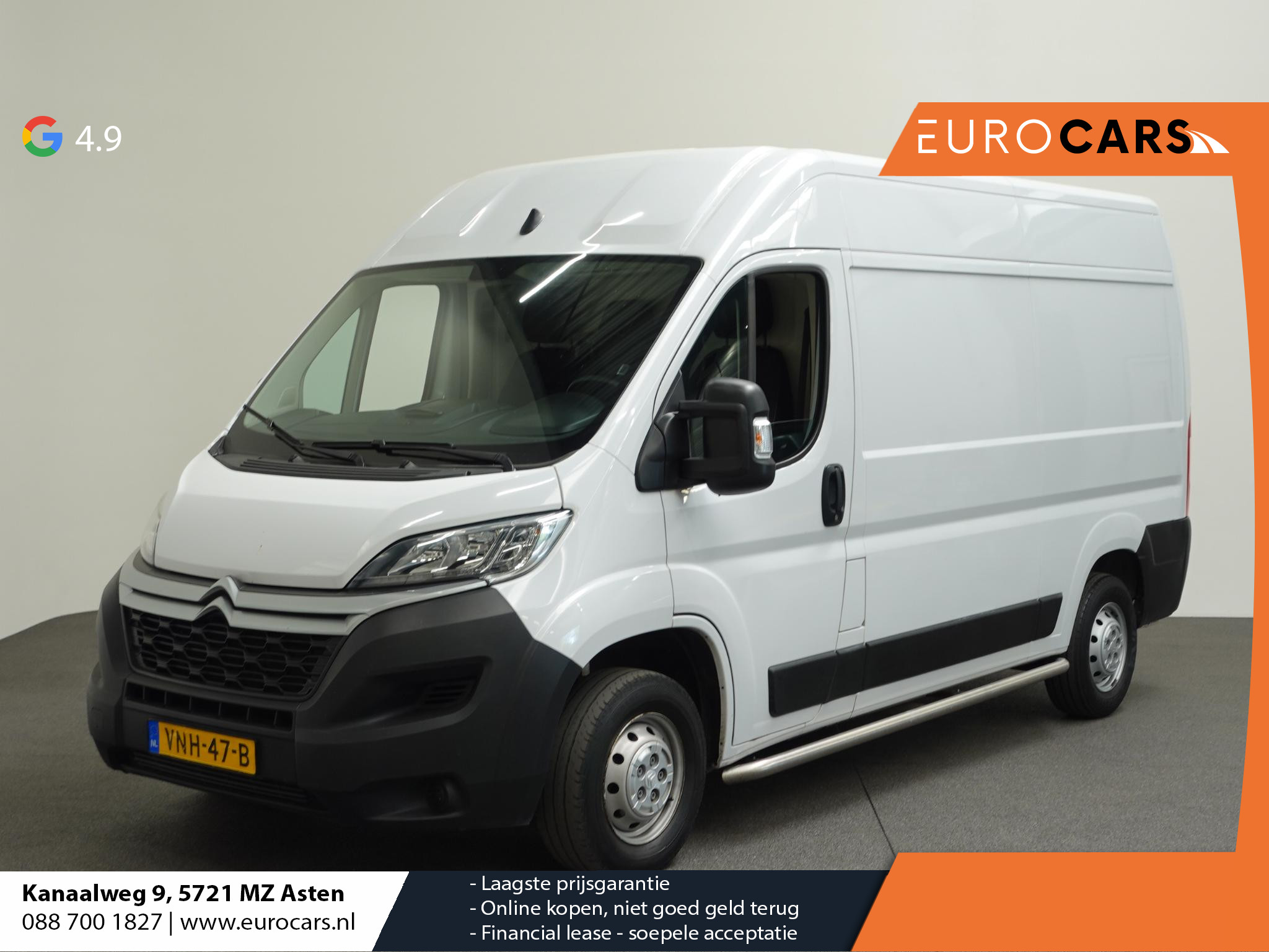 Citroën Jumper L2H2 120pk Navigatie Camera Airco Cruise control Trekhaak Sidebars 3-zits Euro6