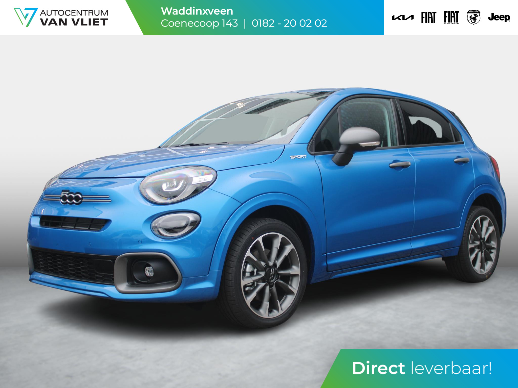 Fiat 500X 1.5 Hybrid Sport | Automaat | Navi | Clima | Camera | Keyless | Cruise | Apple Carplay | BSM | 18"