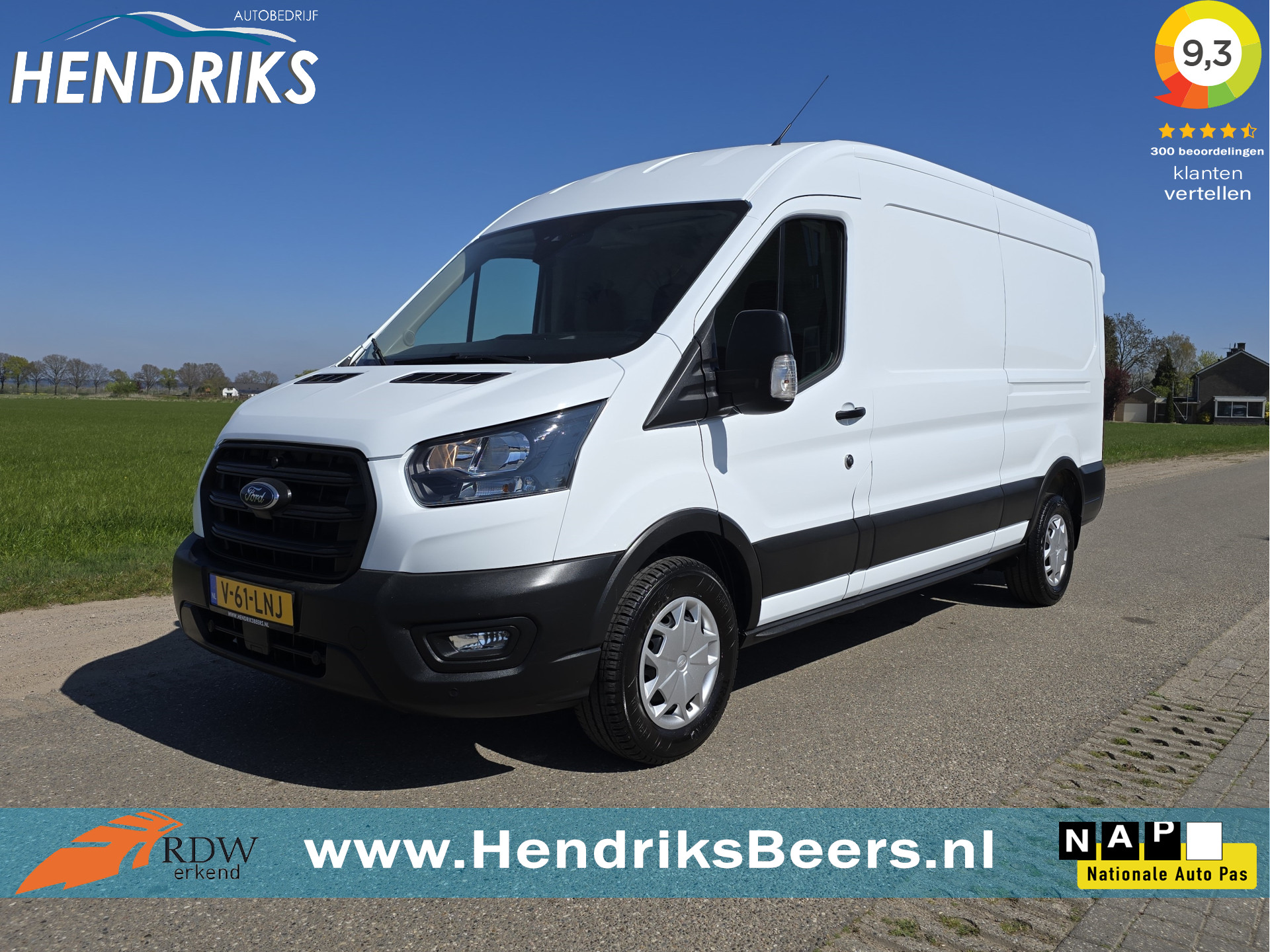 Ford Transit 350 2.0 TDCI L3 H2 Trend - 130 Pk - Euro 6 -