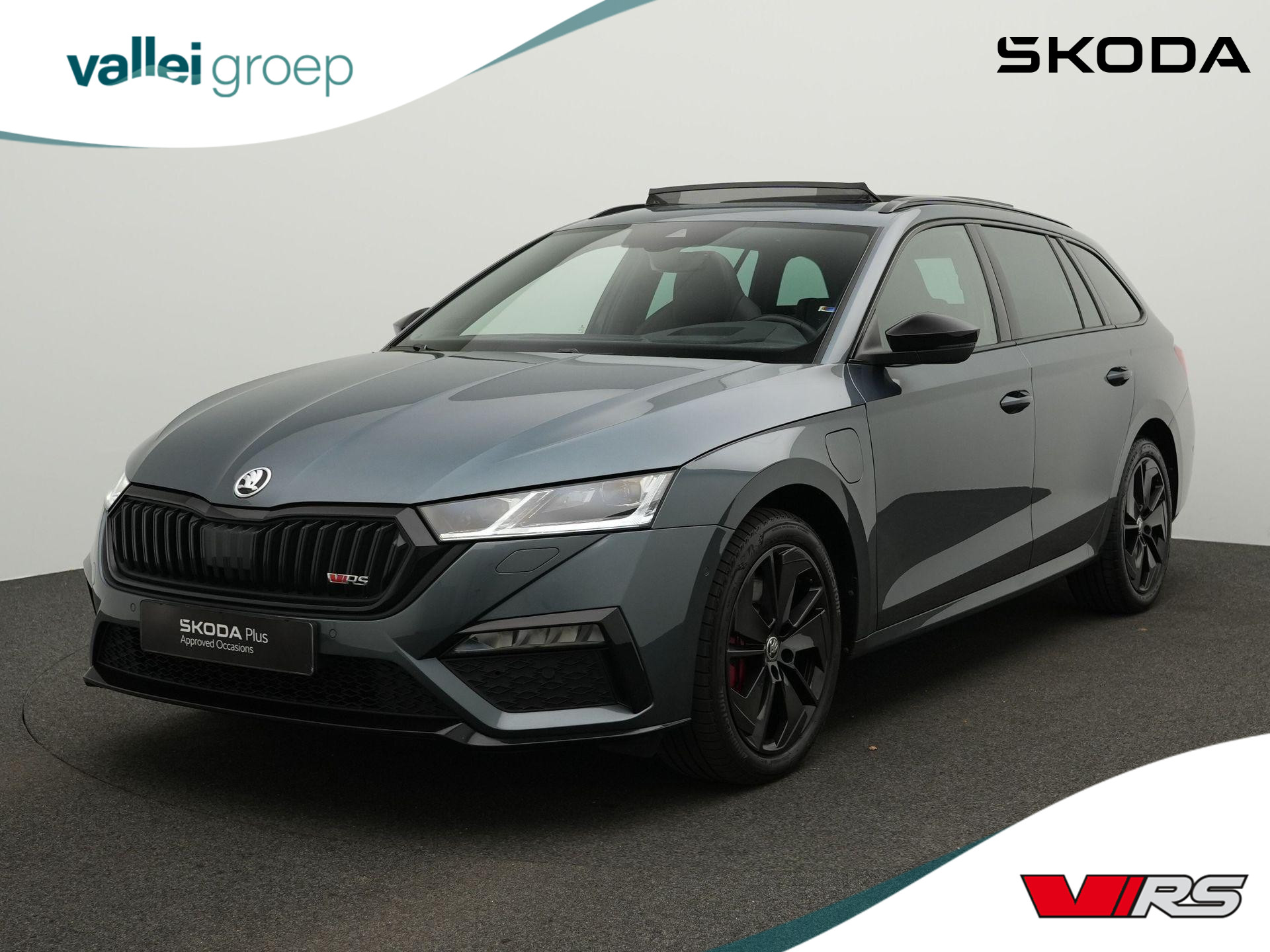 Škoda Octavia Combi 1.4 TSI 245 pk DSG RS iV PHEV Business | Panoramadak | Geheugen-/massagestoelen | Leder/alcantara | Adaptief sportonderstel | CANTON | Head-up display