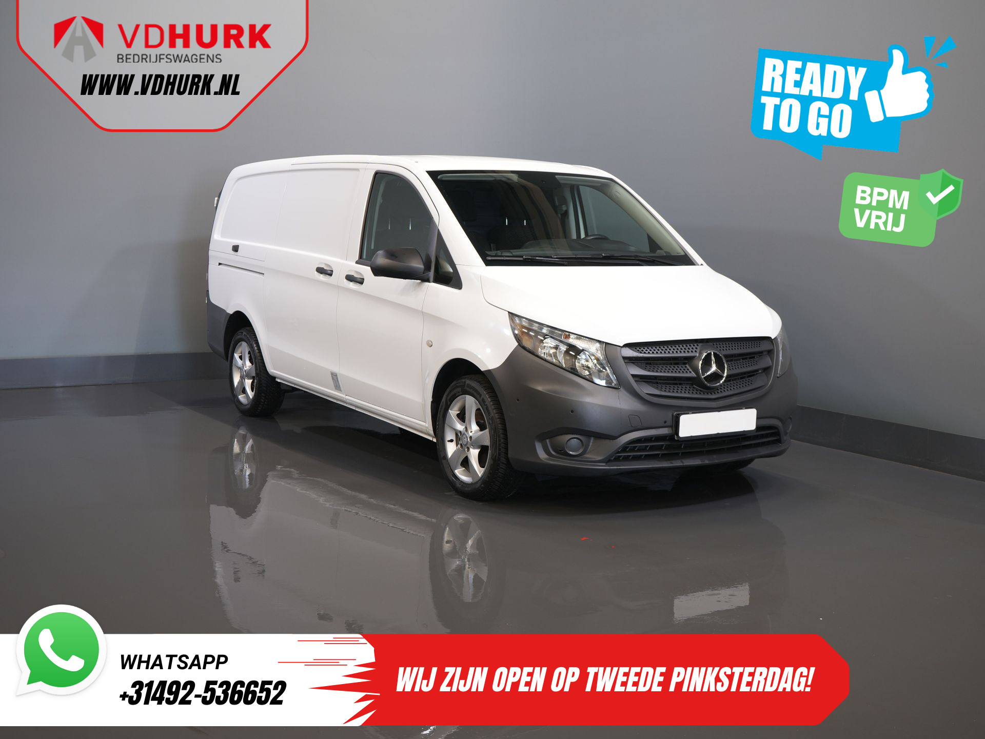 Mercedes-Benz Vito 114 CDI L2 BPM VRIJ! 270gr. Deuren/ Stoelverw./ Navi/ Carplay/ PDC/ Cruise/ Airco