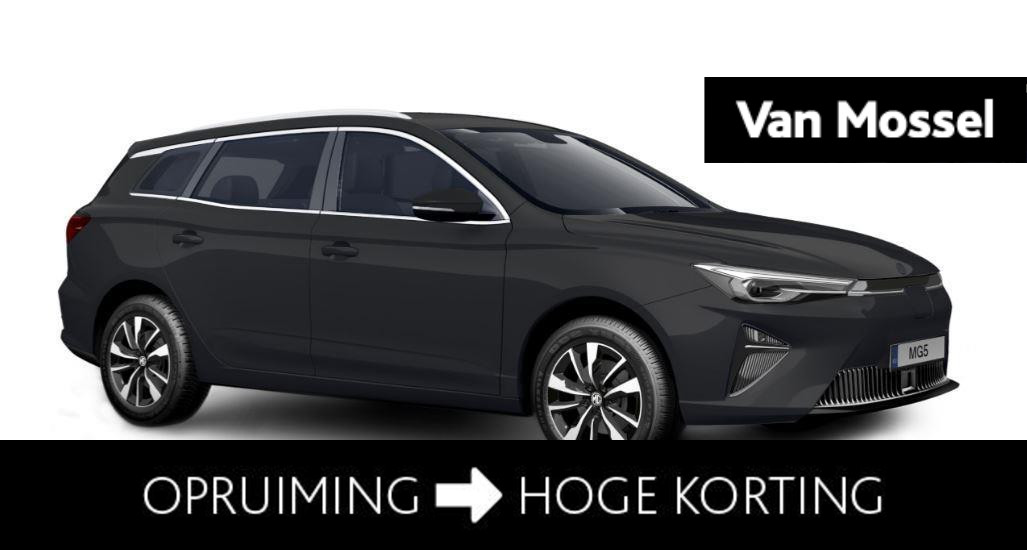 MG 5 Long Range Comfort 61 kWh /  Pebble Black ACTIE voorraad registratiekorting !! / 380 WLTP
