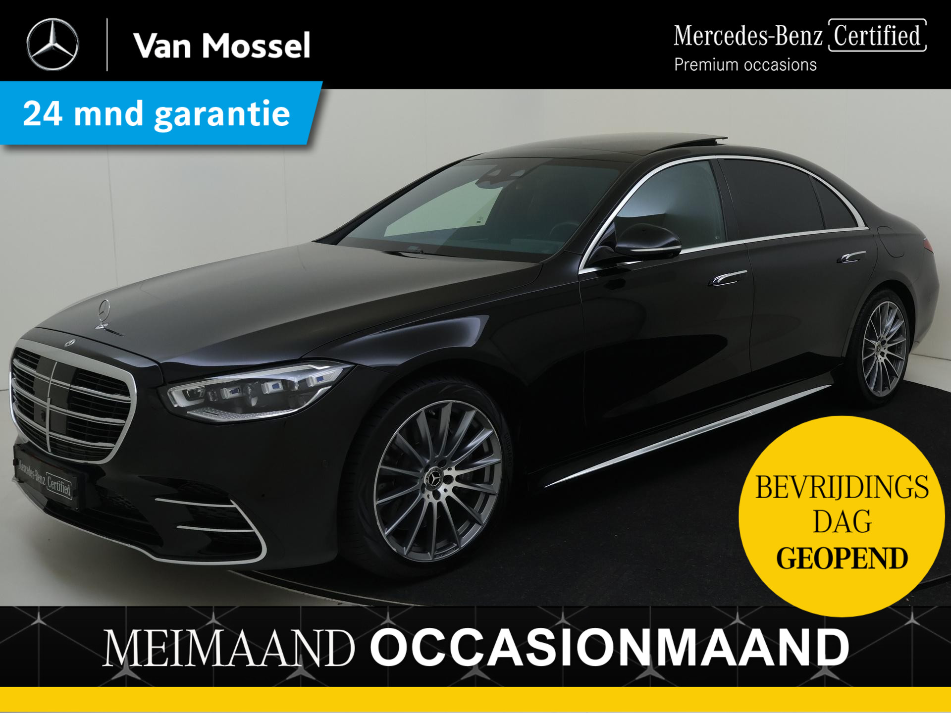 Mercedes-Benz S-Klasse 450 e Lang AMG Line / Stoelverwarming /360Graden-Camera / Panaroma-schuifdak / Memory-Stoelen / Stoelventilatie /