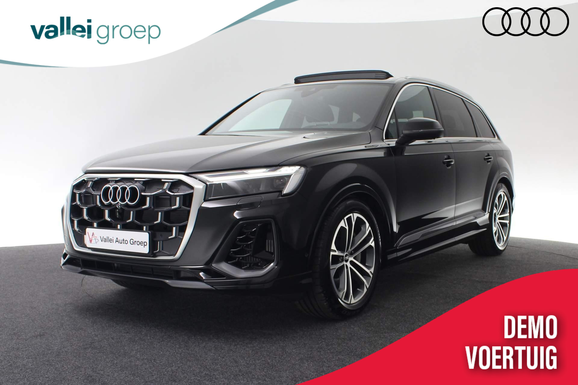 Audi Q7 Pro Line S 55 TFSI e 290 kW / 394 pk Tiptronic Quattro | Bang & Olufsen premium 3D | Comfortsleutel, voetsensor | Trekhaak | Glazen panoramadak