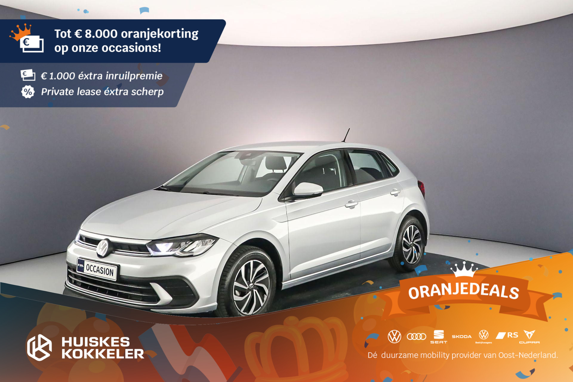 Volkswagen Polo Life 1.0 TSI 95pk Adaptive cruise control, LED koplampen, Airco, App connect, DAB, Radio, Bluetooth
