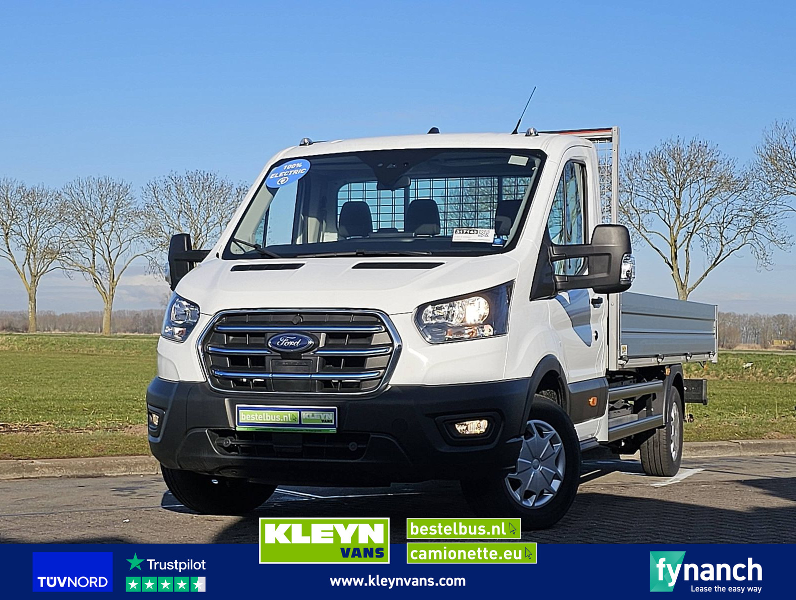 Ford E-Transit Open-Laadbak 68Kwh!