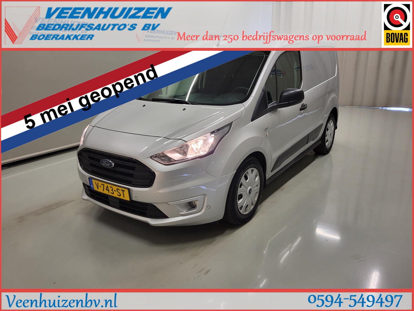 Ford Transit Connect 1.5EcoBlue 100PK Airco Euro 6!