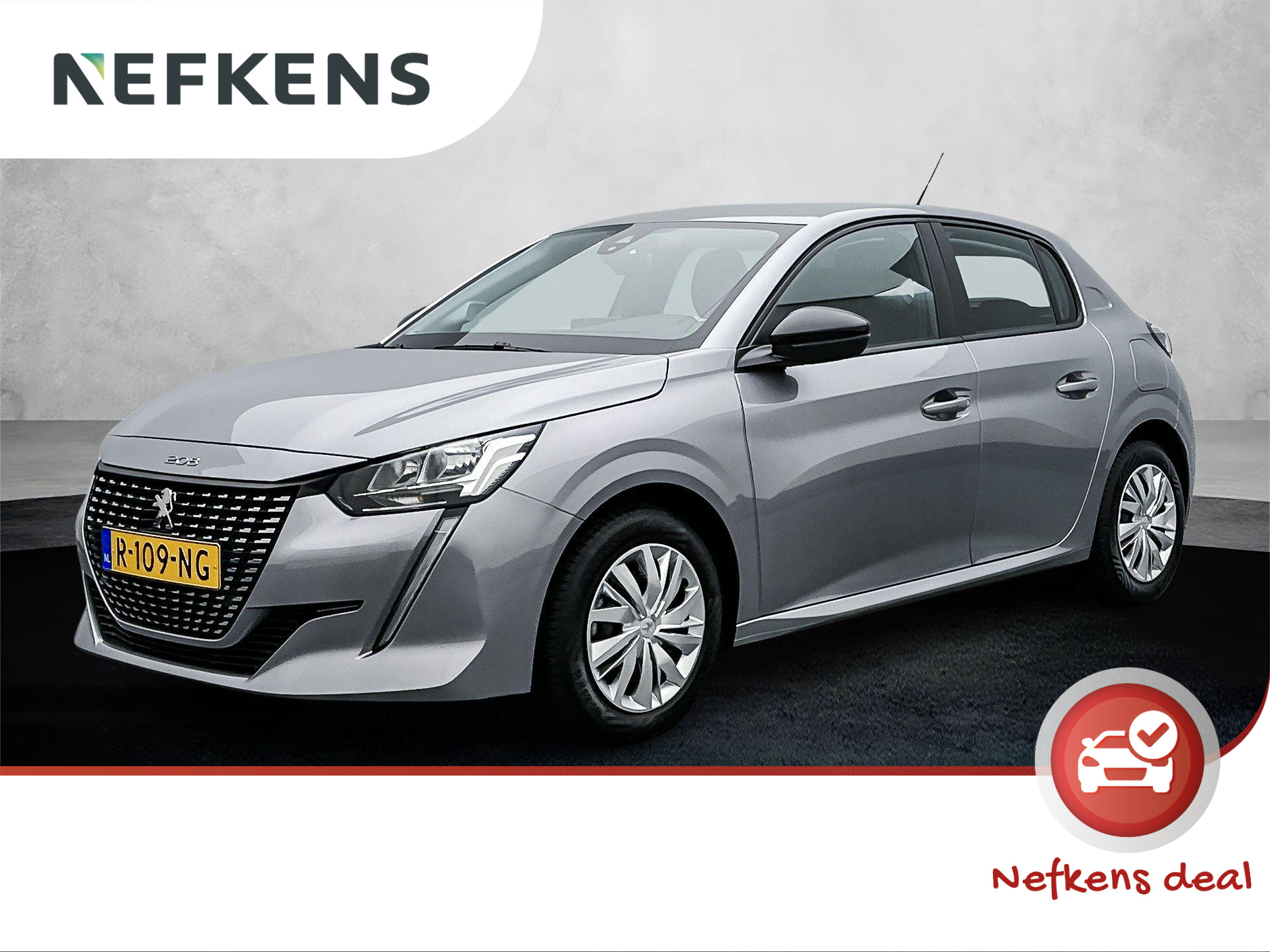 Peugeot 208 Active 75 pk | Navigatie | Airco | Cruise Control | Bluetooth | DAB Ontvanger | LED Dagrijverlichting | Lederen Stuurwiel | Buitenspiegels Elektrisch Verstelbaar -en Verwarmbaar | Apple Carplay/Android Auto |