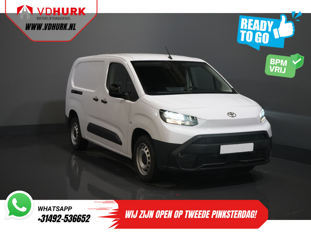 Toyota ProAce CITY 1.5 130 pk Aut. L2 BPM VRIJ! LED/ Virtual Cockpit/ 3 pers./ Carplay/ Camera/ Climate/ PDC/ Cruise