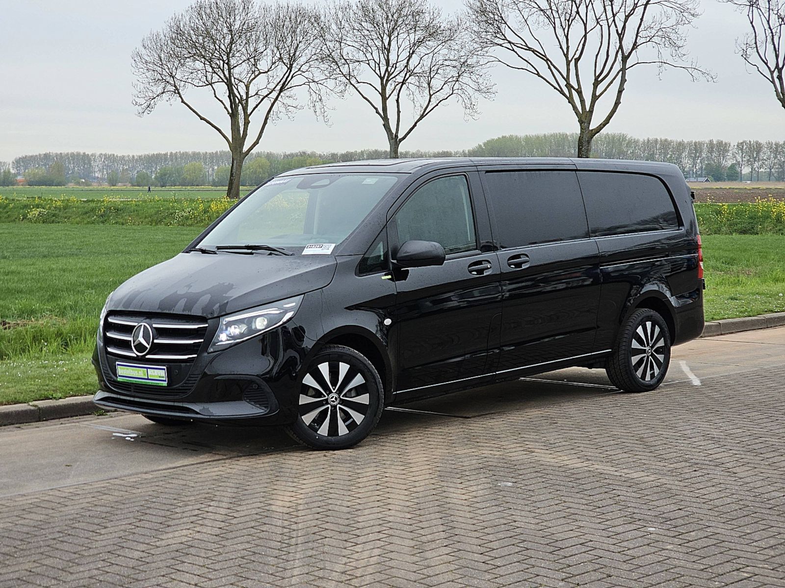 Mercedes-Benz Vito 116 CDI L3 2x-Zijdeur LED SELECT Navi Airco Automaat Bumpers-Kleur Lm-Velgen 3-Zits/ Leer DEMO BPM-Vrij!
