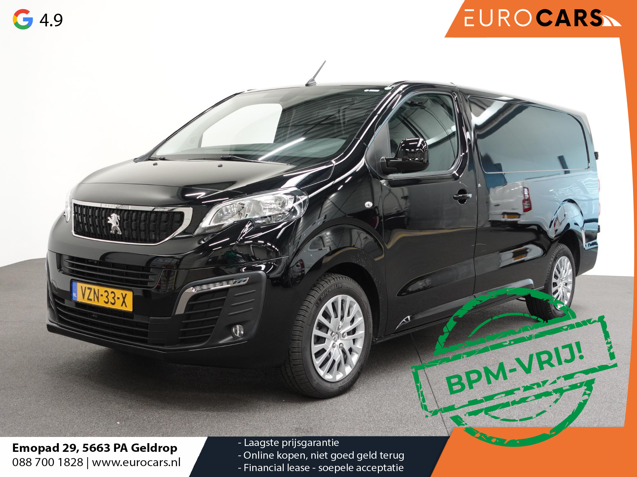 Peugeot Expert 145PK L3 Automaat Airco Cruise Navi Trekhaak Carplay